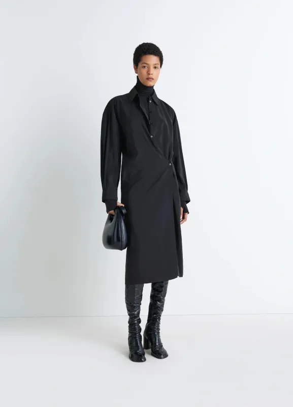STRAIGHT COLLAR TWISTED DRESS sold by Lemaire