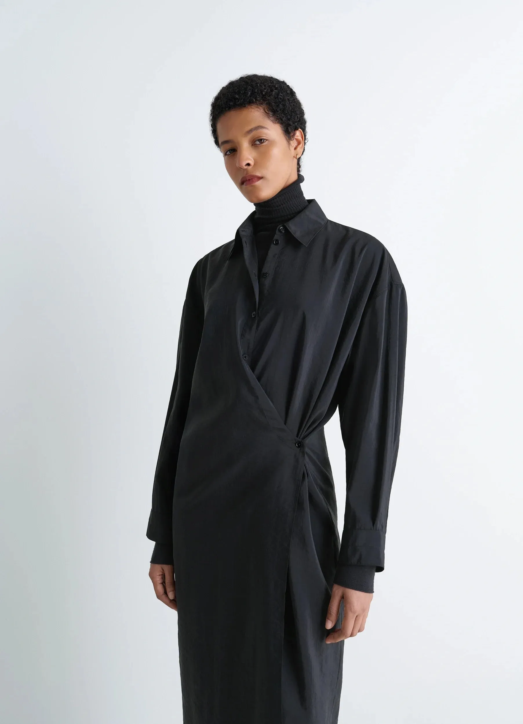 STRAIGHT COLLAR TWISTED DRESS sold by Lemaire product image thumbnail 4
