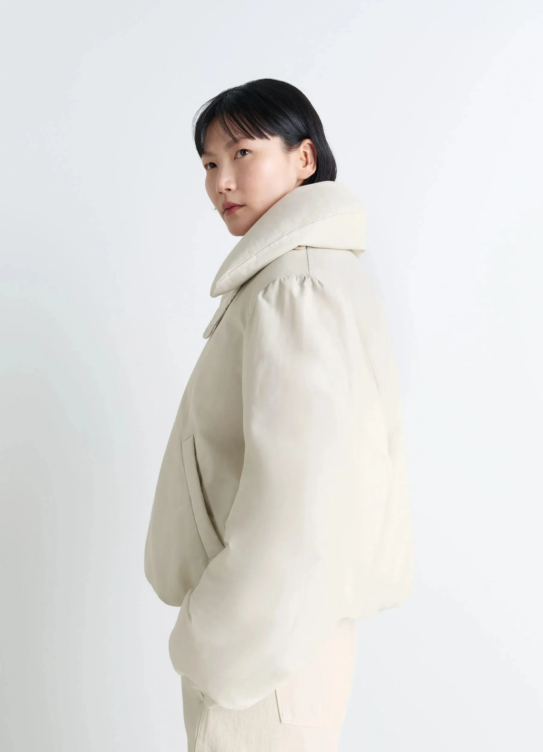 SHORT PUFFER BLOUSON sold by Lemaire product image thumbnail 3
