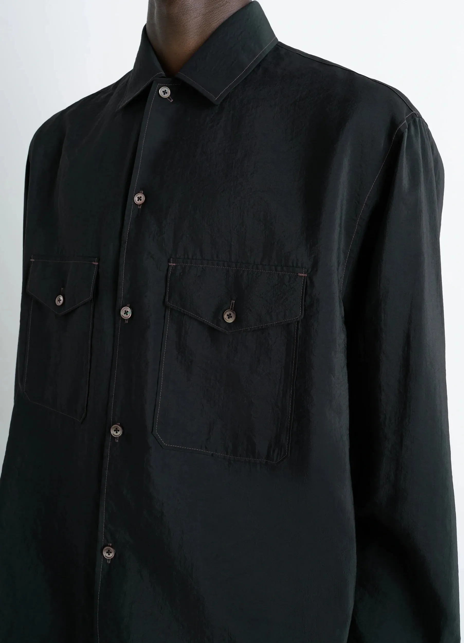 CONVERTIBLE COLLAR SHIRT sold by Lemaire product image thumbnail 4