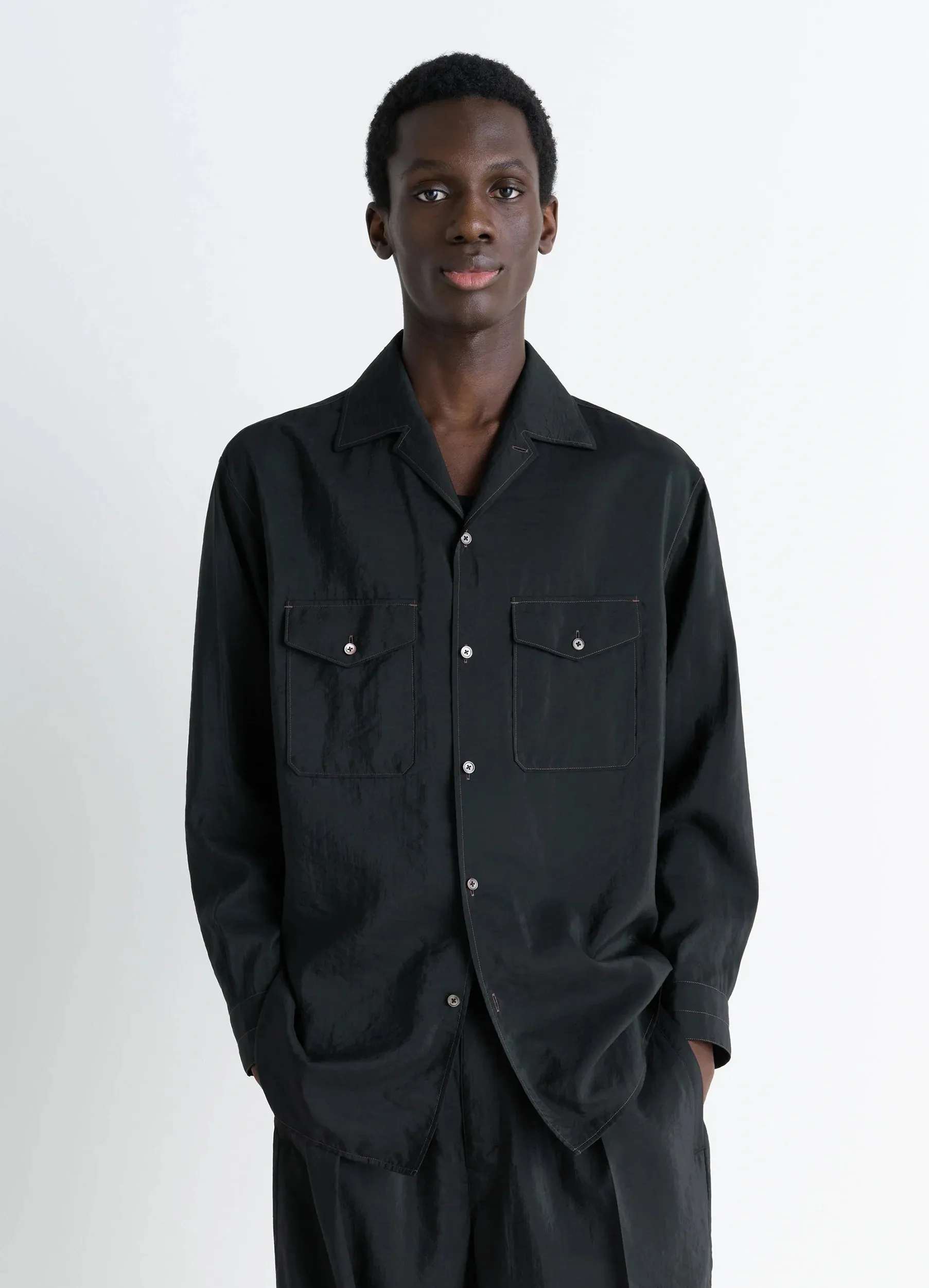 CONVERTIBLE COLLAR SHIRT sold by Lemaire