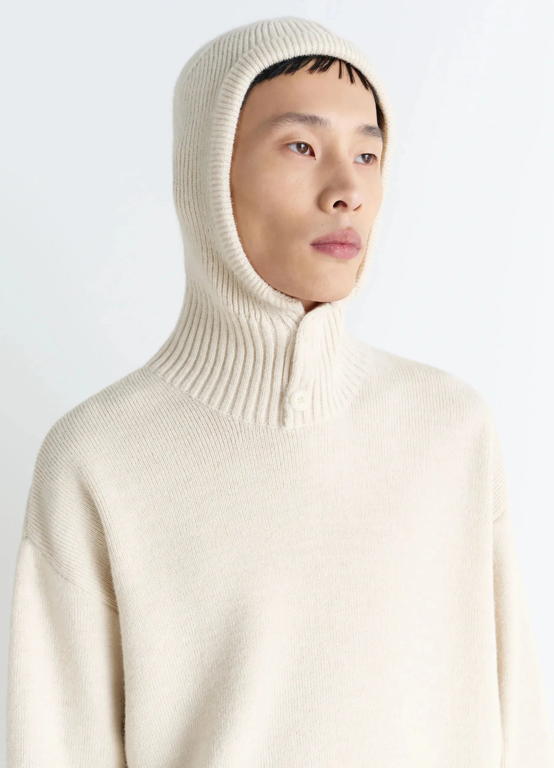 HOODED SWEATER IN WOOL ALPACA sold by Lemaire product image thumbnail 3