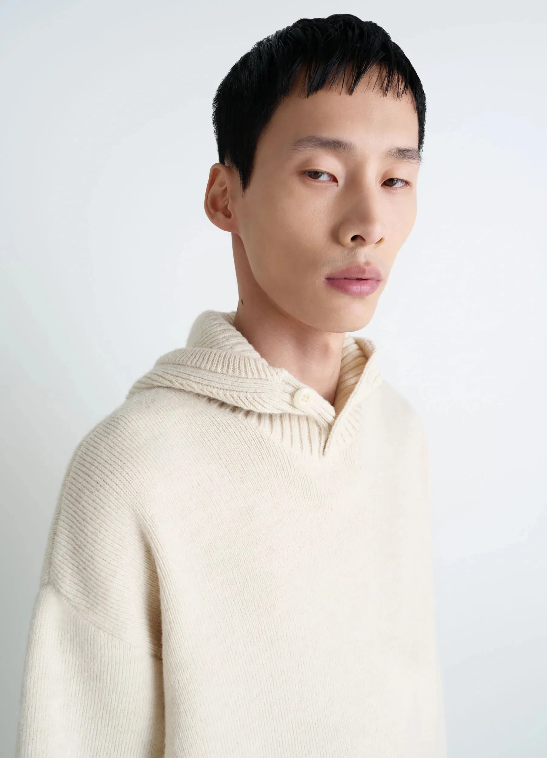 HOODED SWEATER IN WOOL ALPACA sold by Lemaire product image thumbnail 4