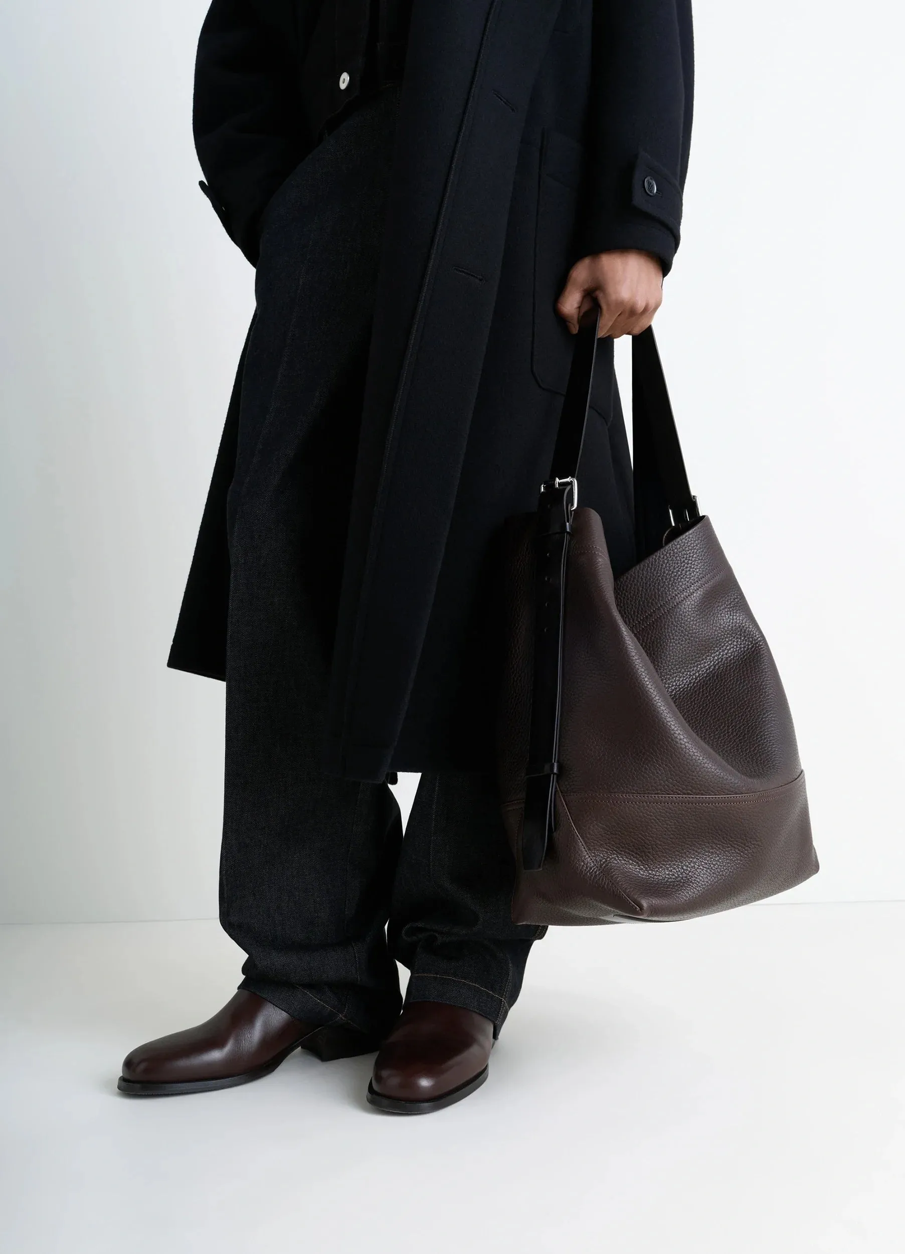 BELTED TOTE BAG IN GRAINED COW LEAHER sold by Lemaire product image thumbnail 2