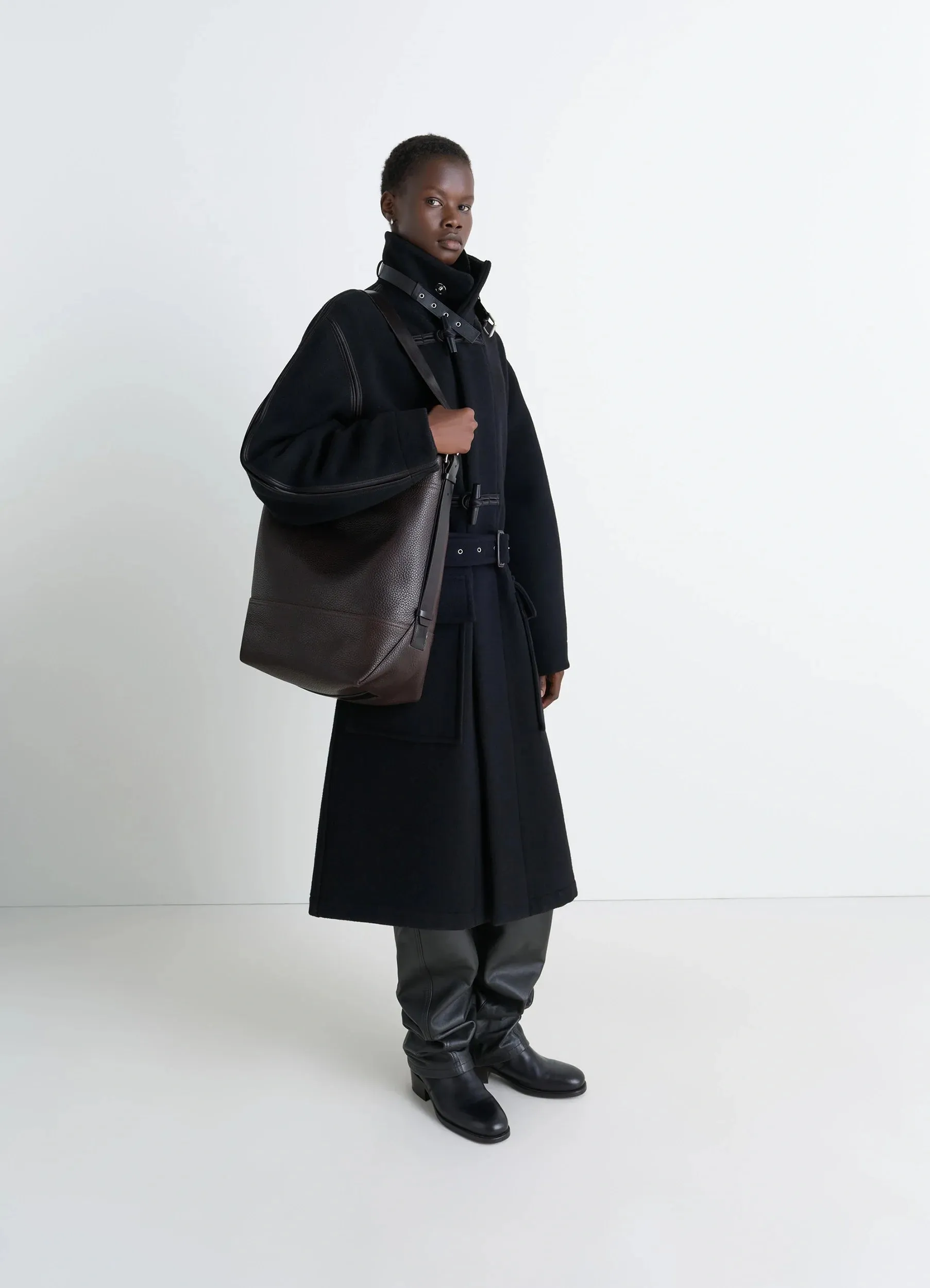 BELTED TOTE BAG IN GRAINED COW LEAHER sold by Lemaire product image thumbnail 3