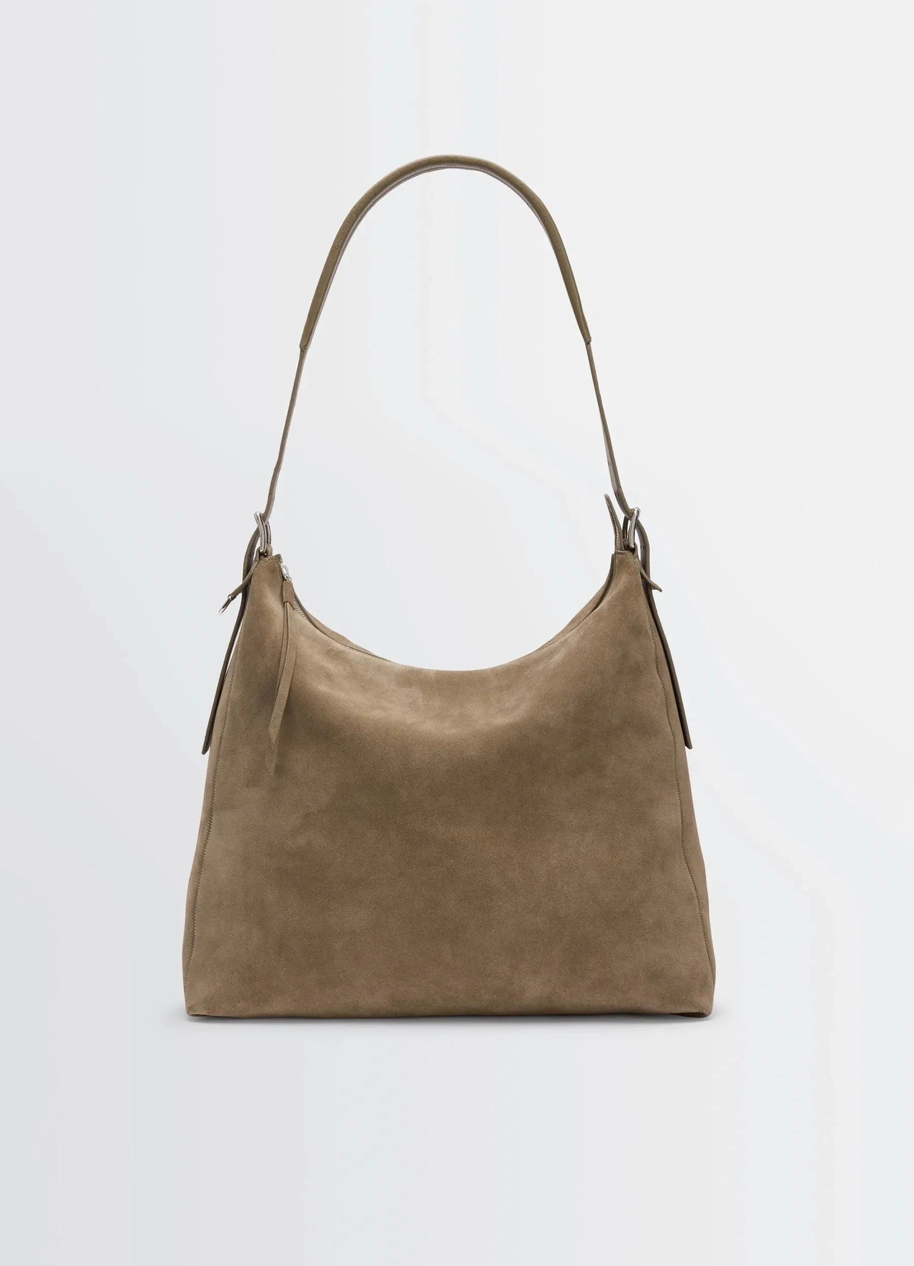 BELTED HOBO BAG IN SUEDE LEATHER sold by Lemaire
