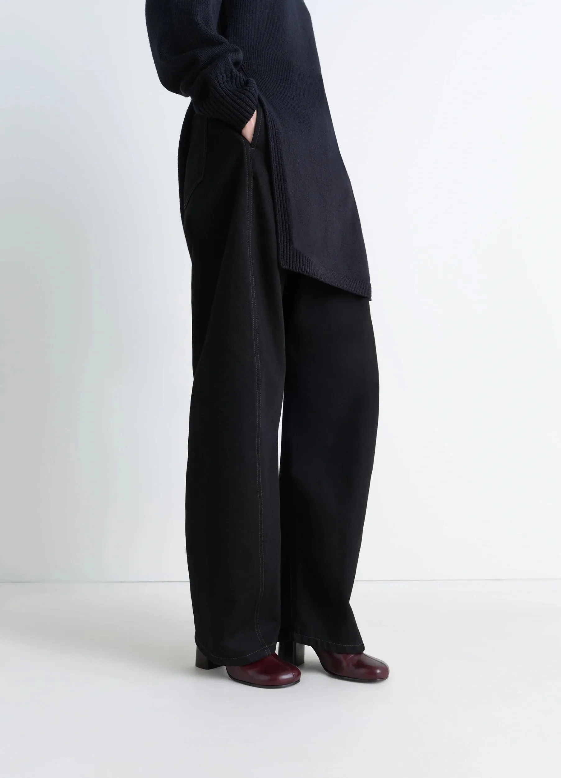 ANATOMIC BOOTS WITH 80MM HEEL IN GLOSSY VEGETABLE LEATHER sold by Lemaire product image thumbnail 2
