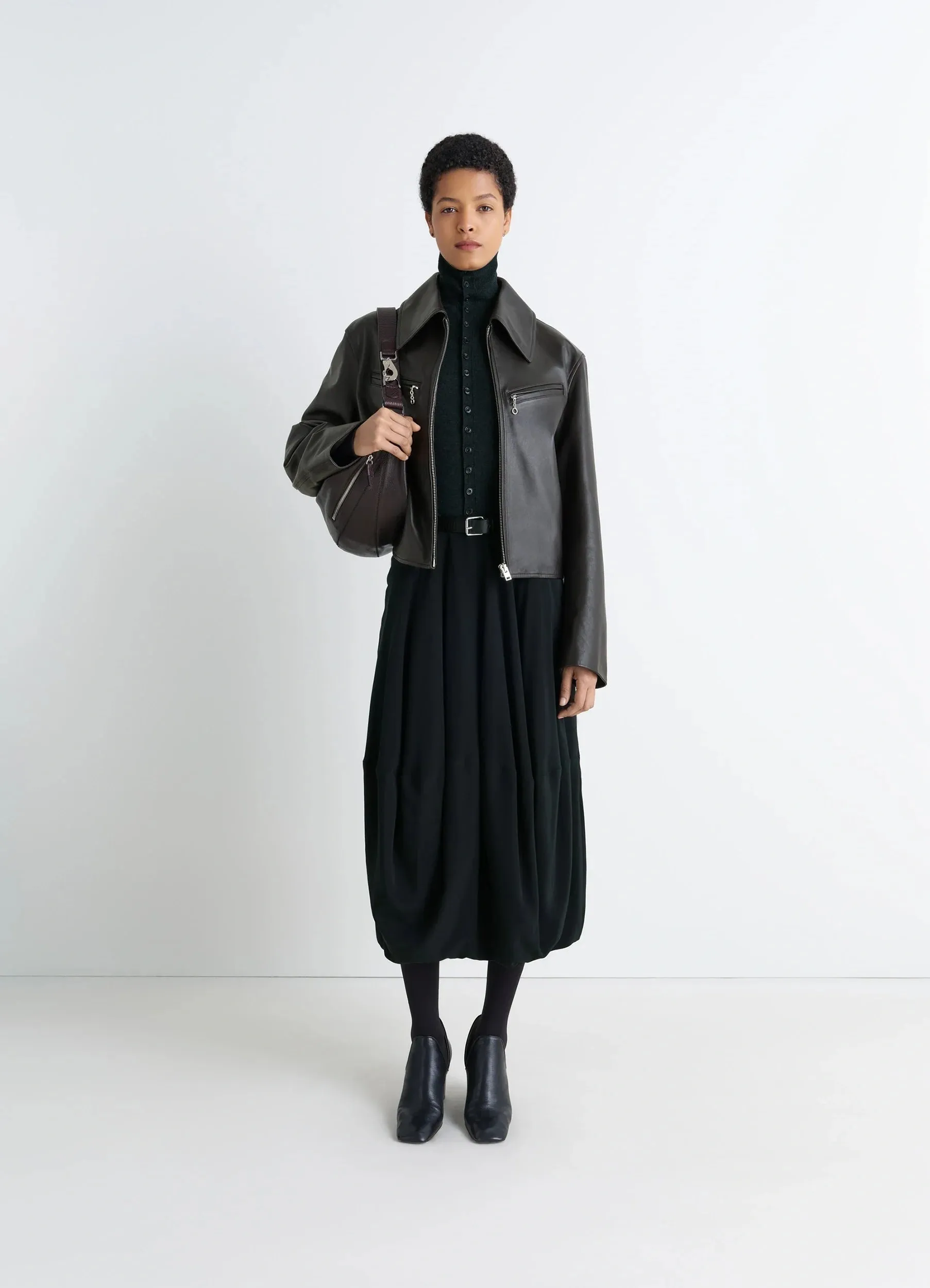 BOXY LEATHER BLOUSON sold by Lemaire product image thumbnail 2
