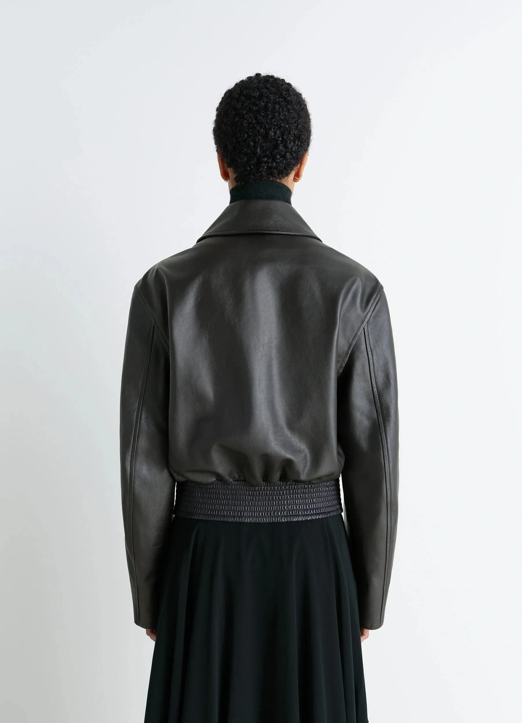 BOXY LEATHER BLOUSON sold by Lemaire product image thumbnail 4
