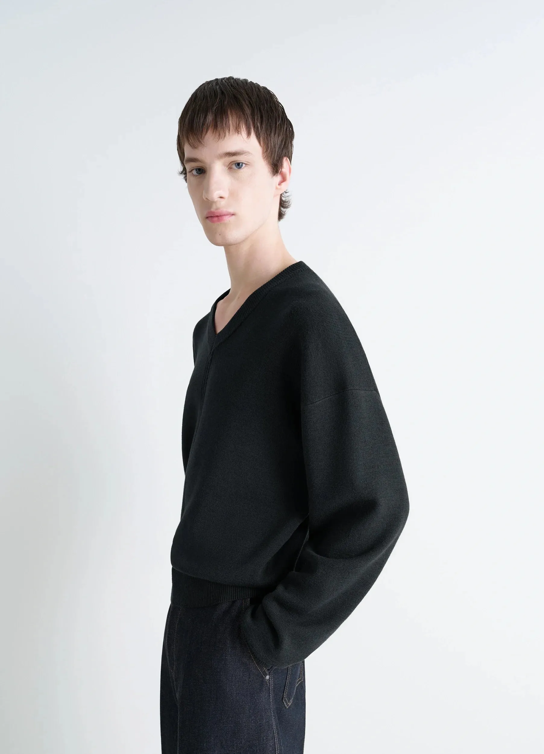 V NECK SWEATER sold by Lemaire product image thumbnail 3