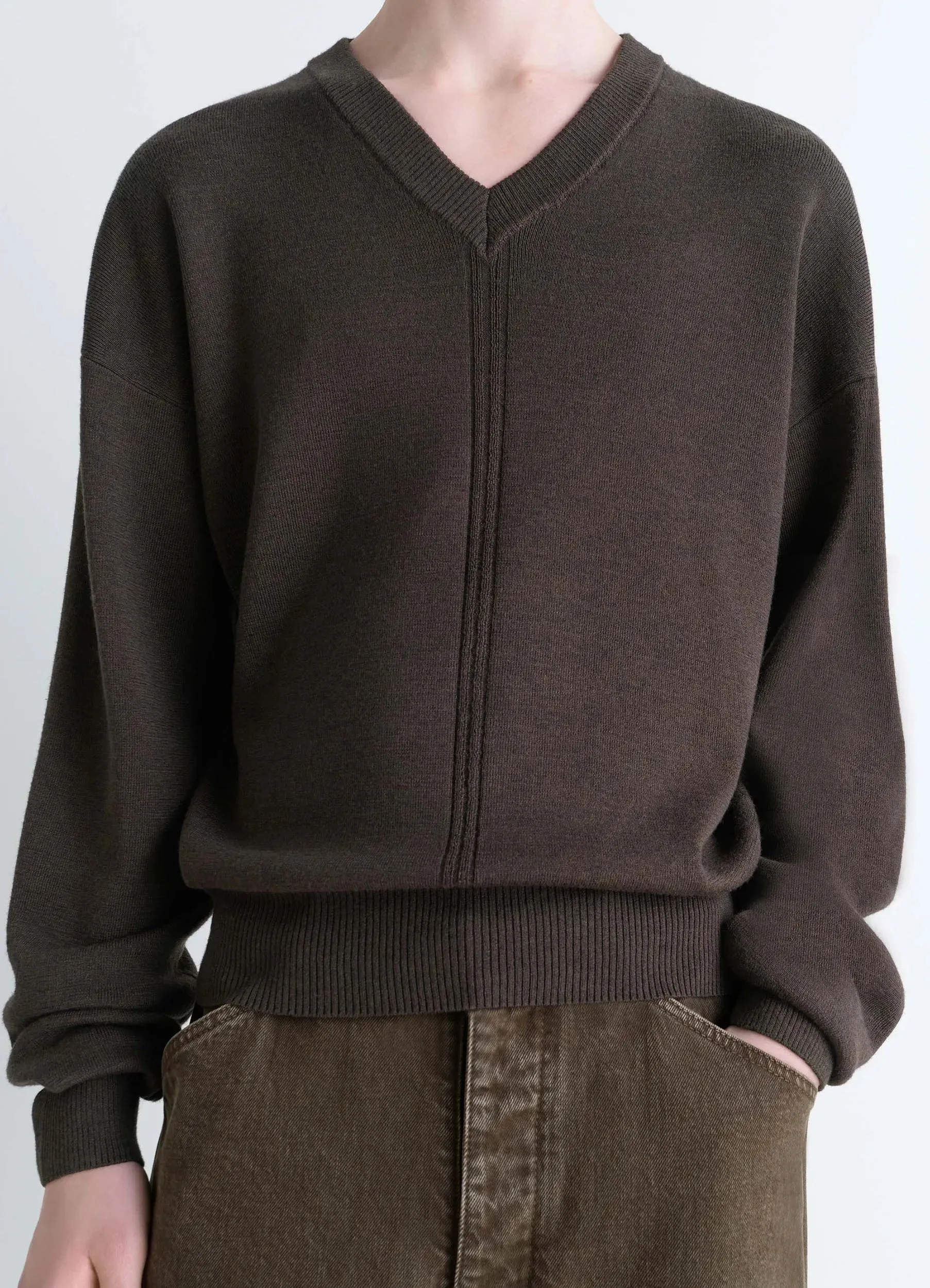 V NECK SWEATER sold by Lemaire product image thumbnail 3