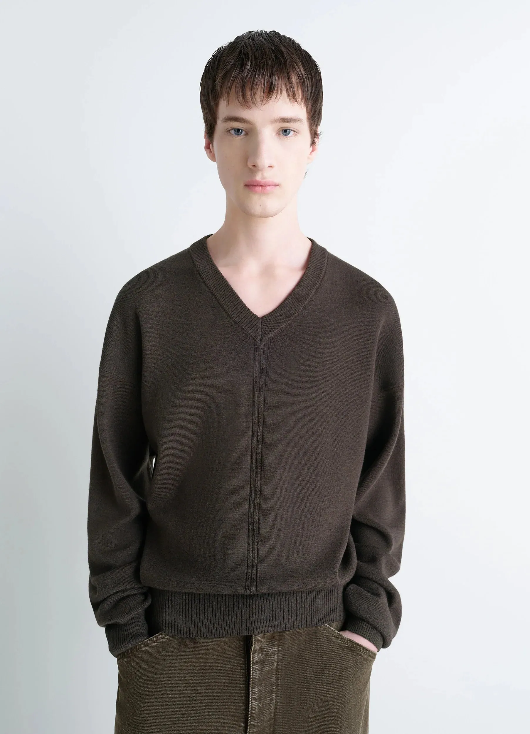 V NECK SWEATER sold by Lemaire