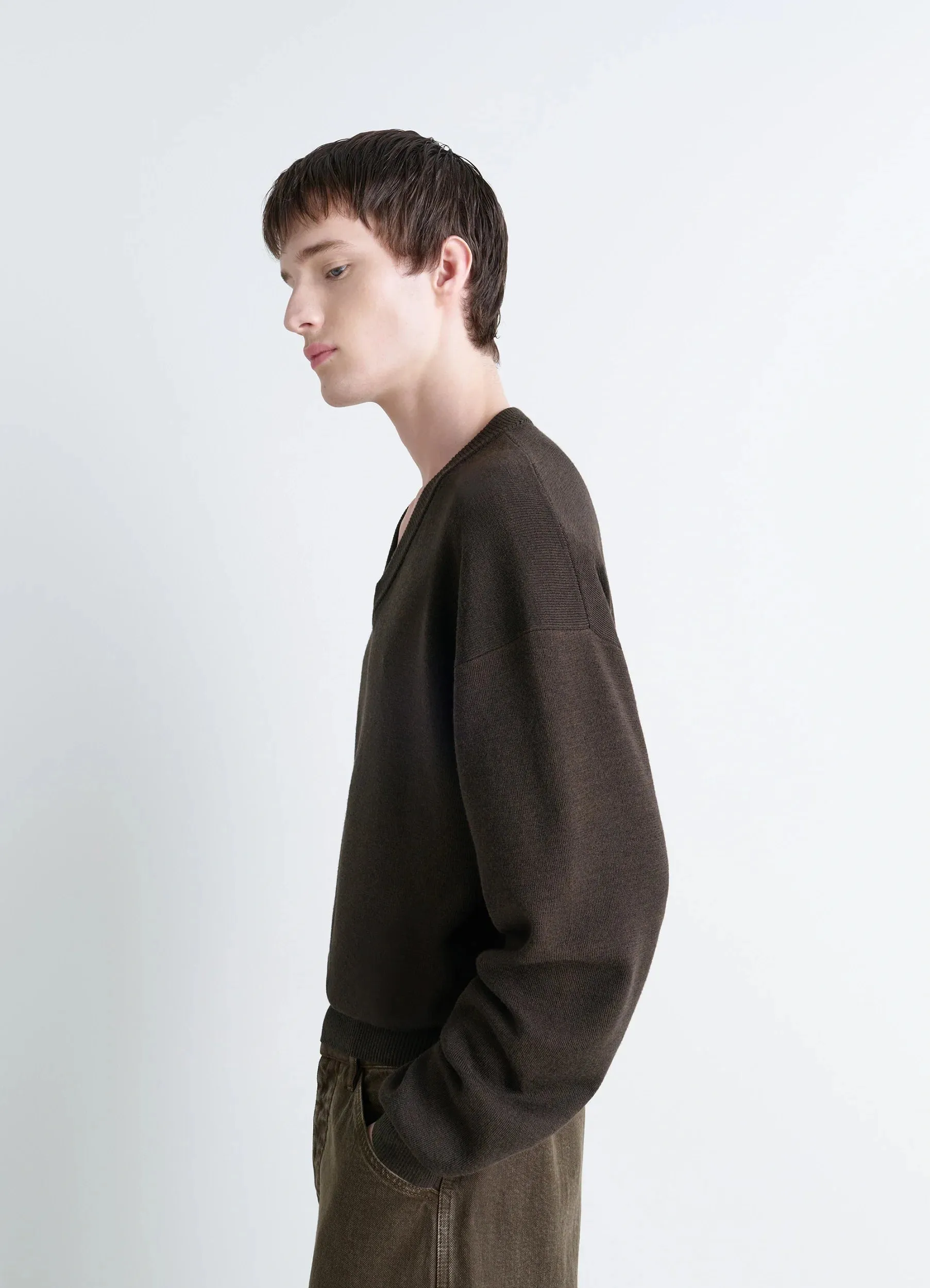 V NECK SWEATER sold by Lemaire product image thumbnail 5