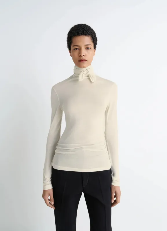 FOULARD TOP WITH PATCHS sold by Lemaire