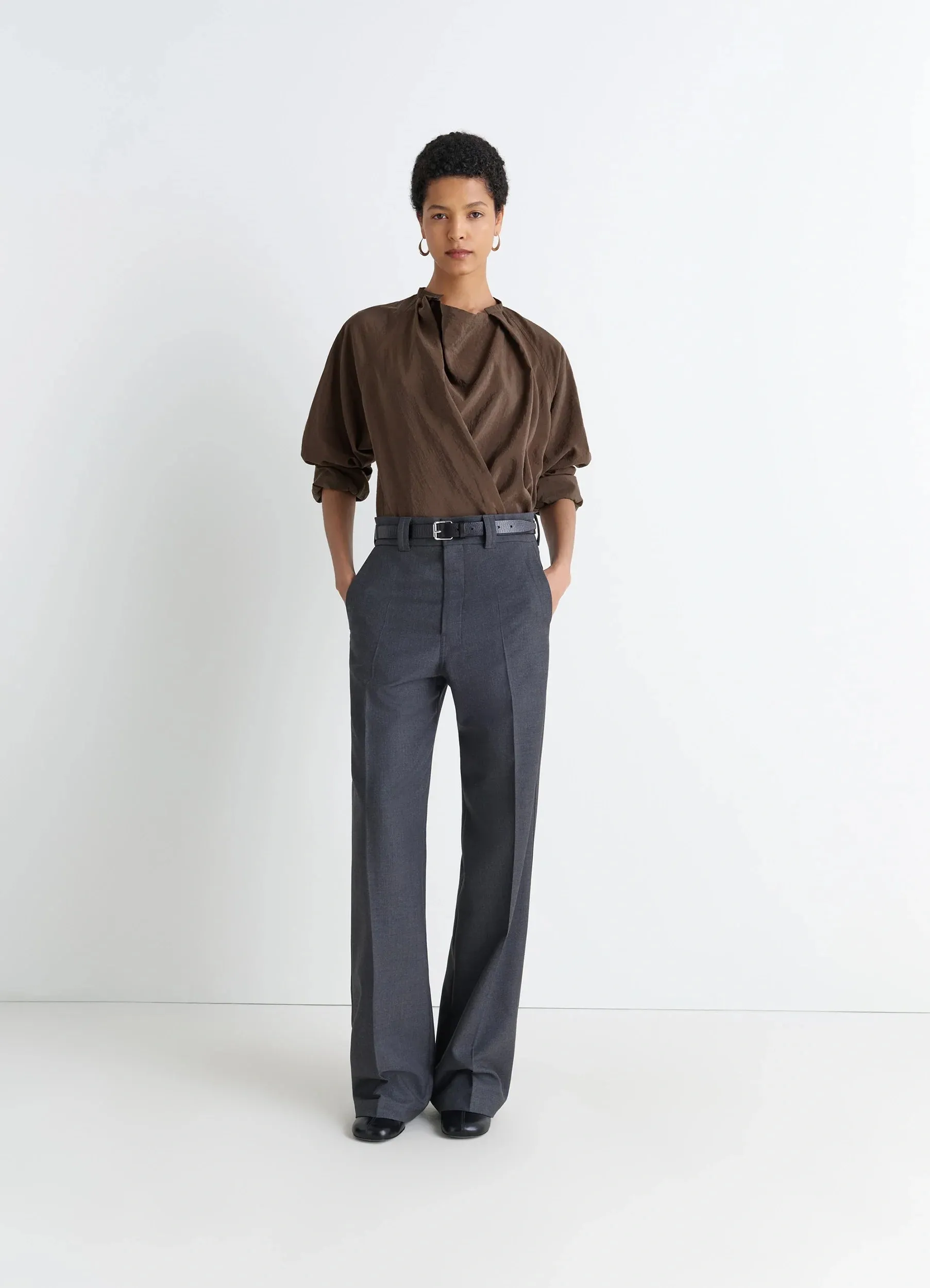 TWISTED TOP IN DRY SILK sold by Lemaire product image thumbnail 2