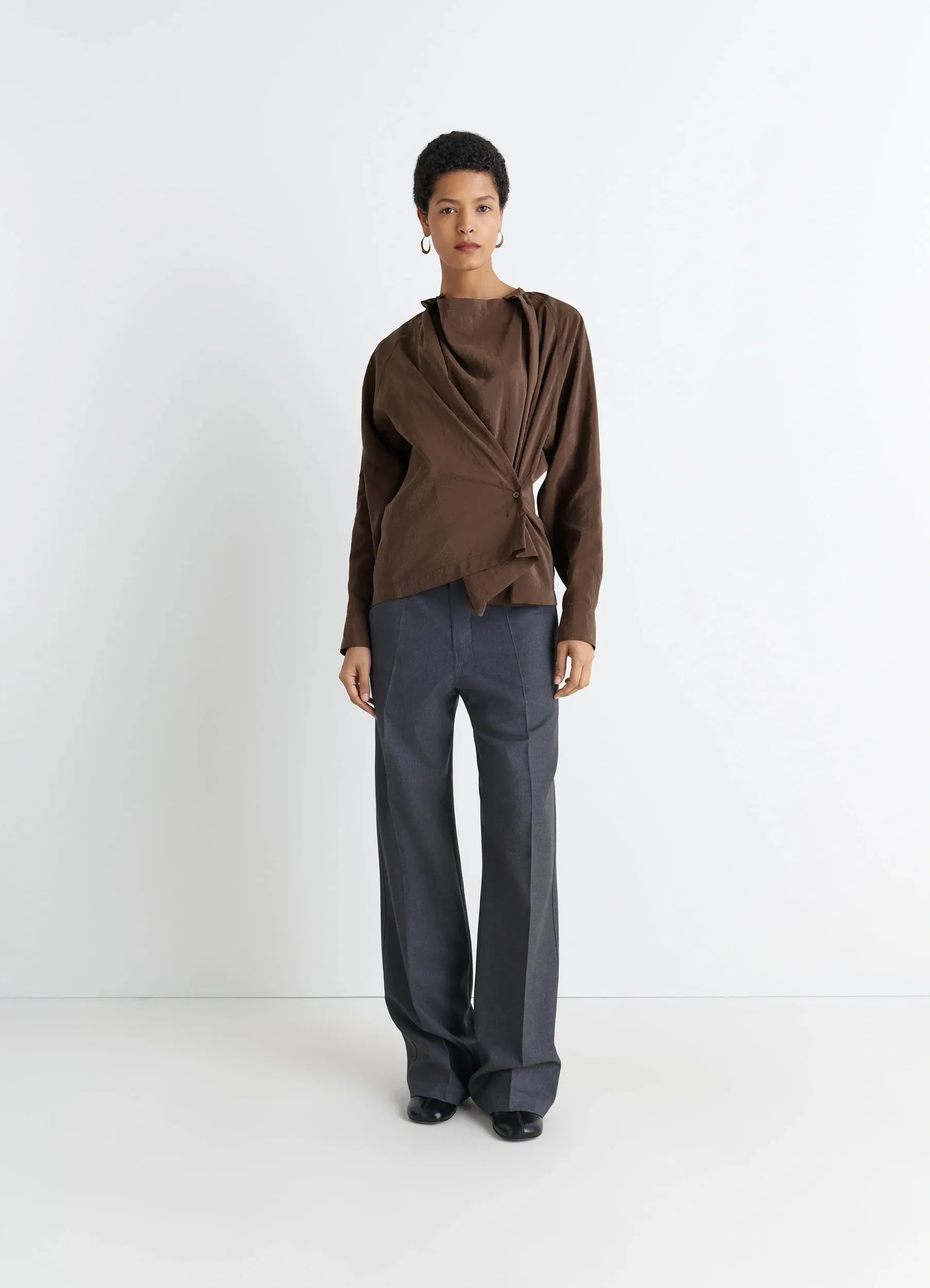 TWISTED TOP IN DRY SILK sold by Lemaire product image thumbnail 4
