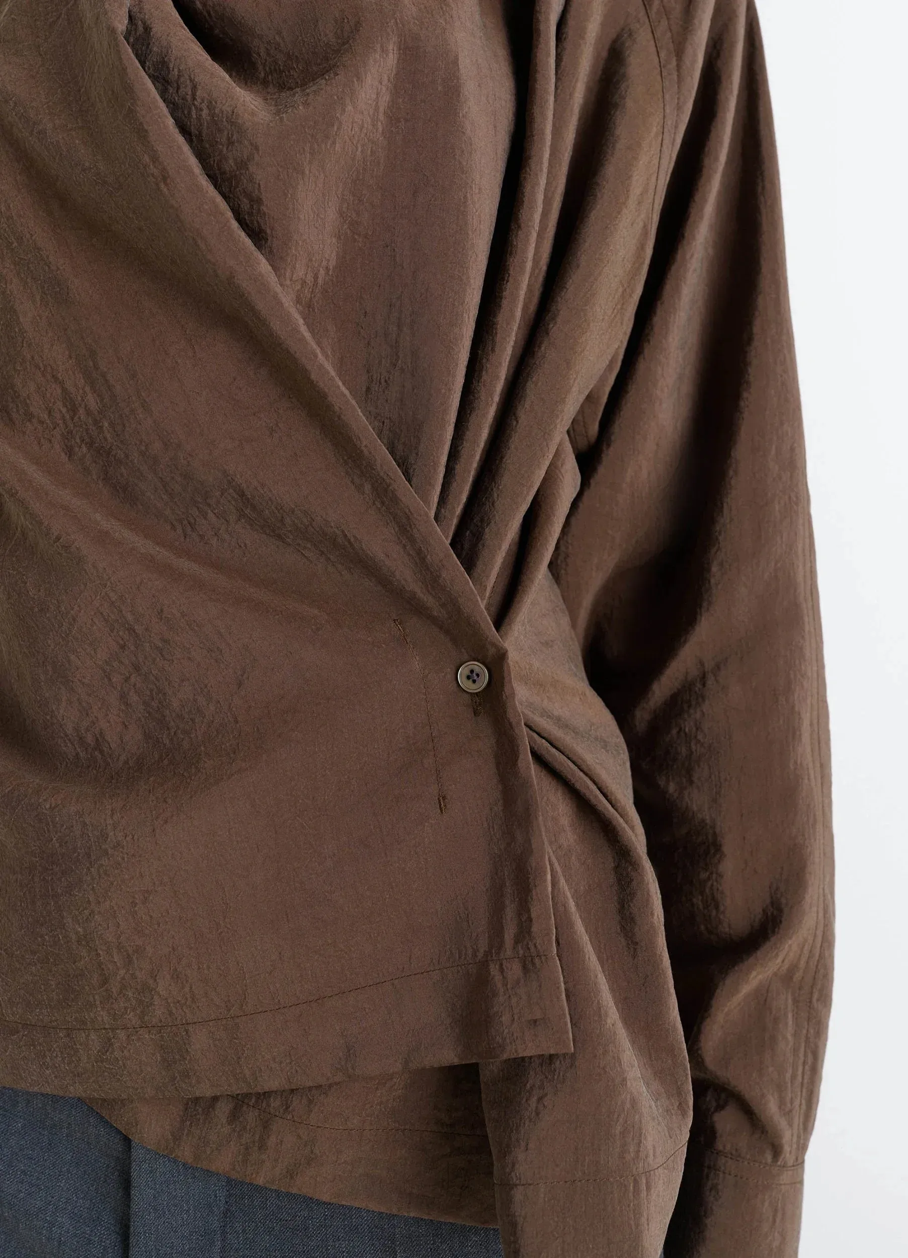 TWISTED TOP IN DRY SILK sold by Lemaire product image thumbnail 3