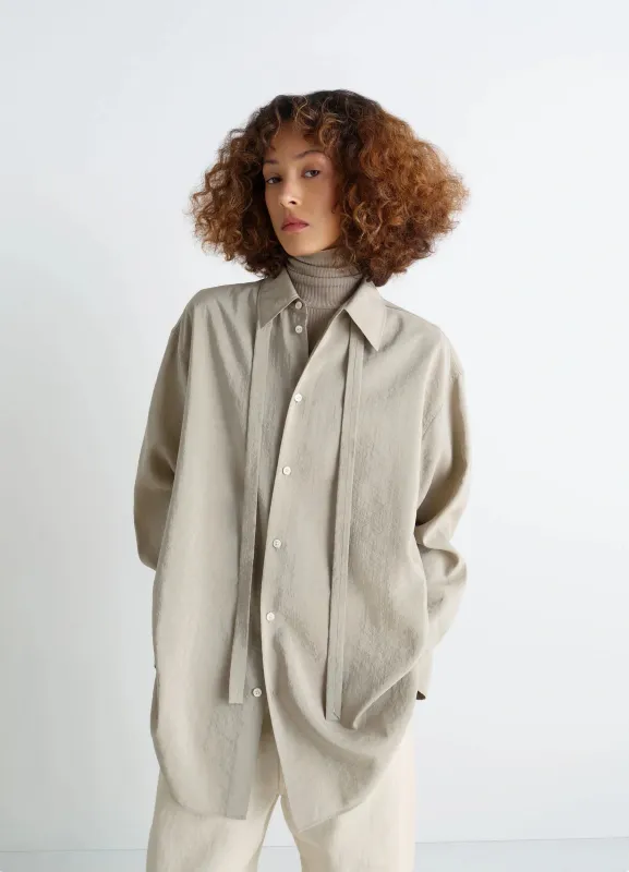 LONG SHIRT WITH TIE made by Lemaire