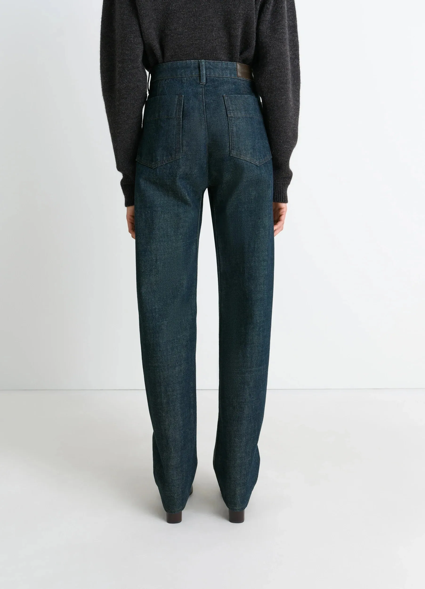 FIVE POCKETS TWISTED PANTS IN DENIM sold by Lemaire product image thumbnail 4