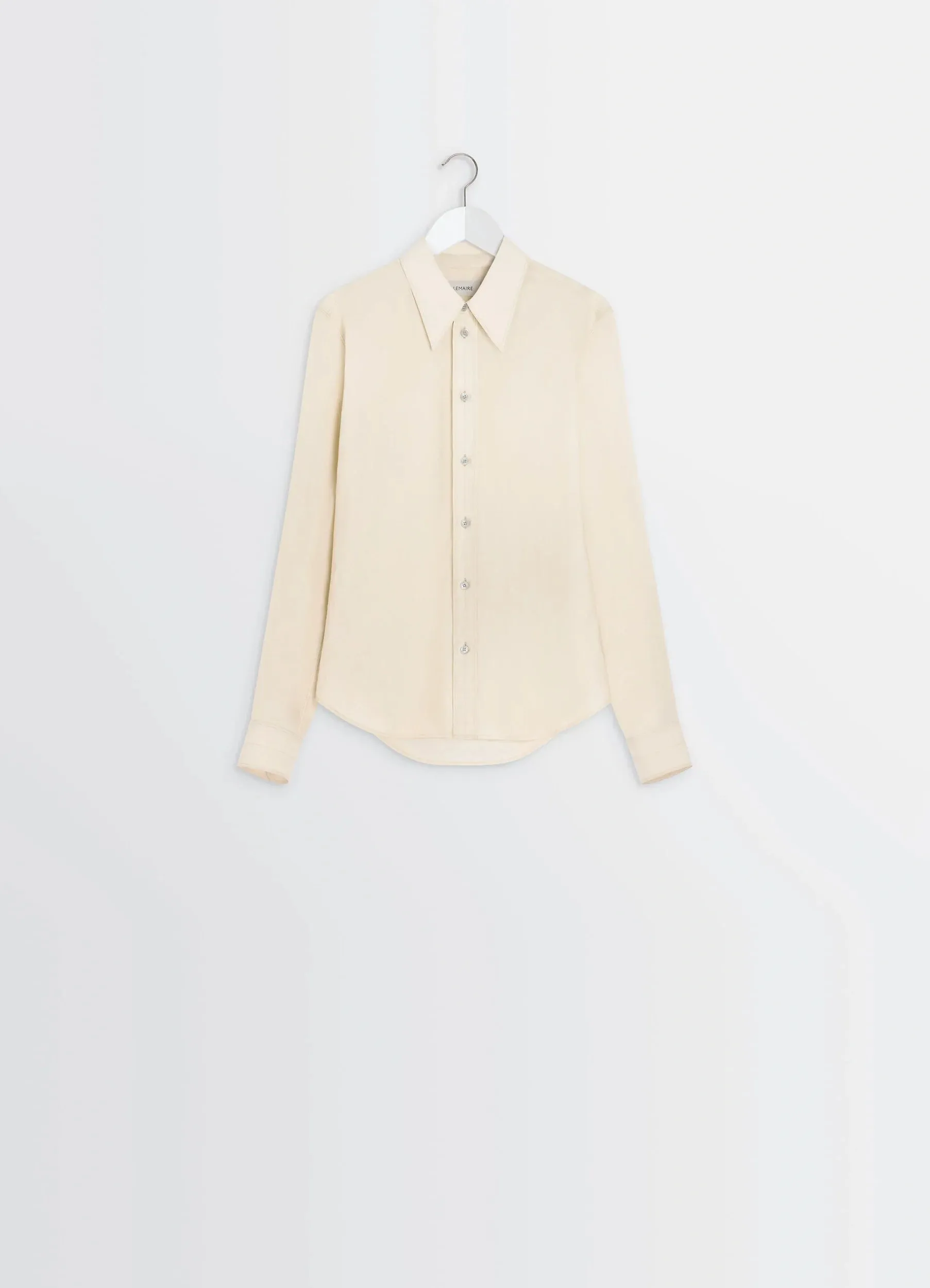 POINTED COLLAR SHIRT IN WASHED COTTON SILK sold by Lemaire product image thumbnail 4