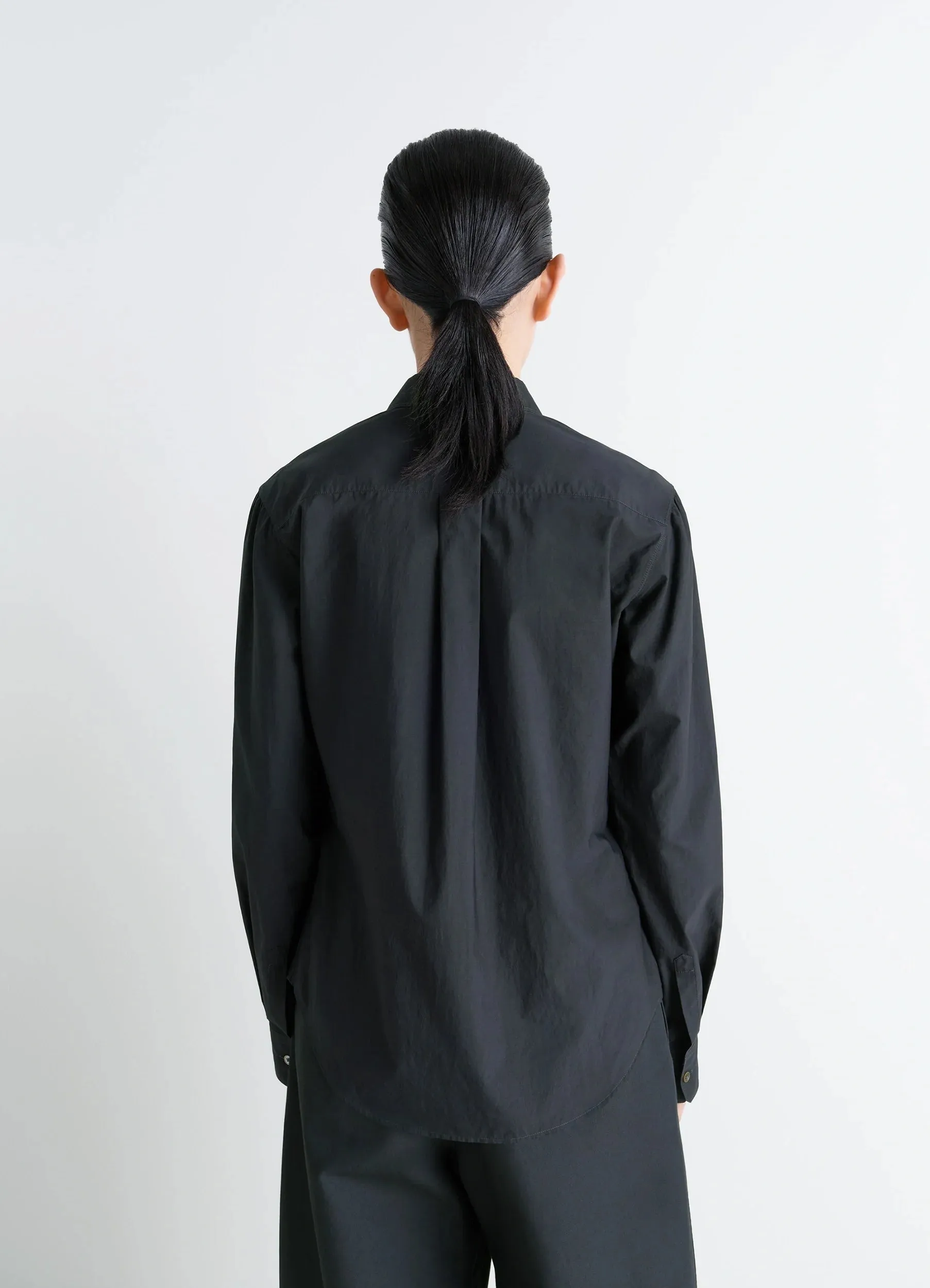 POINTED COLLAR SHIRT IN WASHED COTTON SILK sold by Lemaire product image thumbnail 4