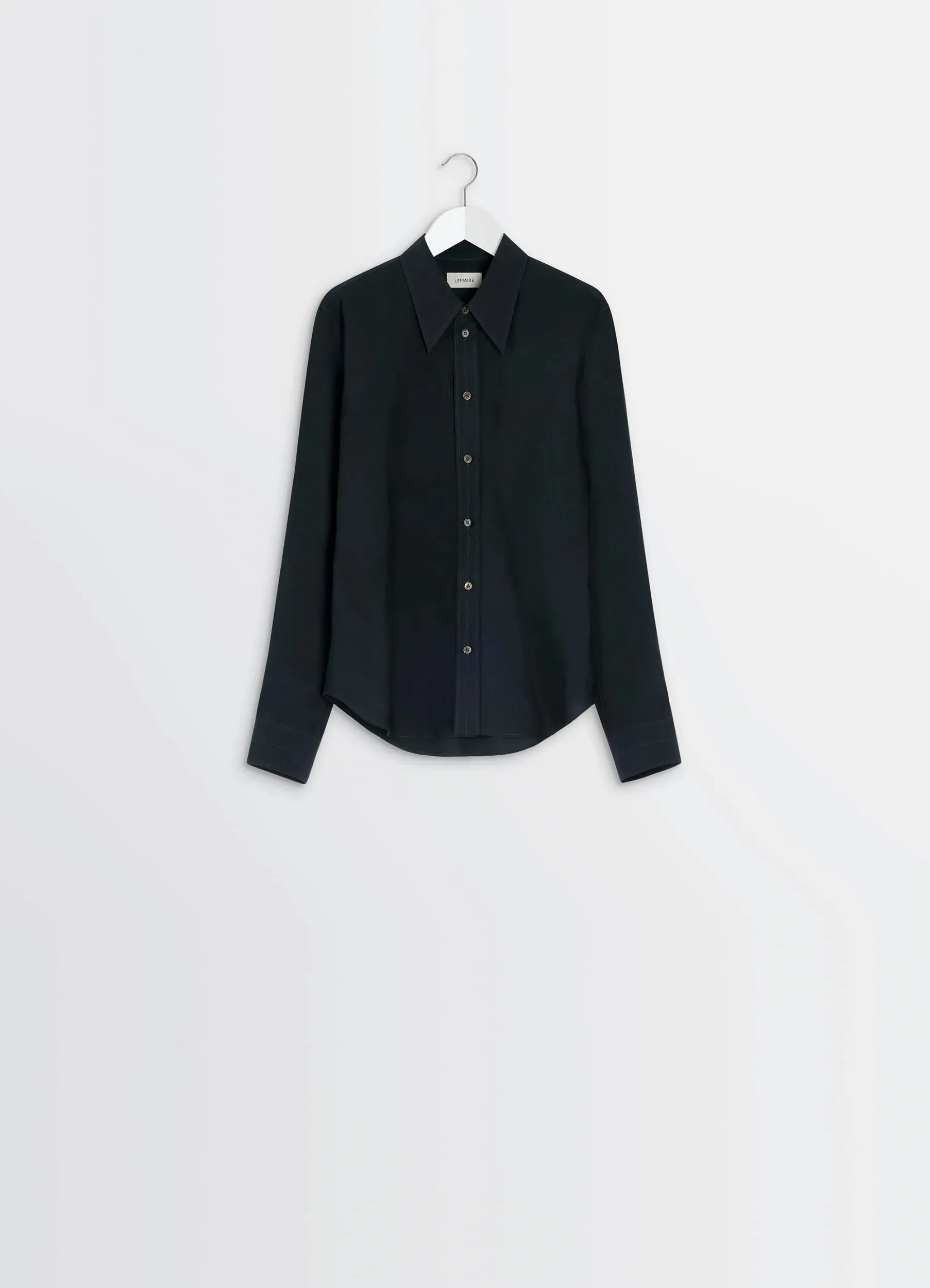 POINTED COLLAR SHIRT IN WASHED COTTON SILK sold by Lemaire product image thumbnail 5