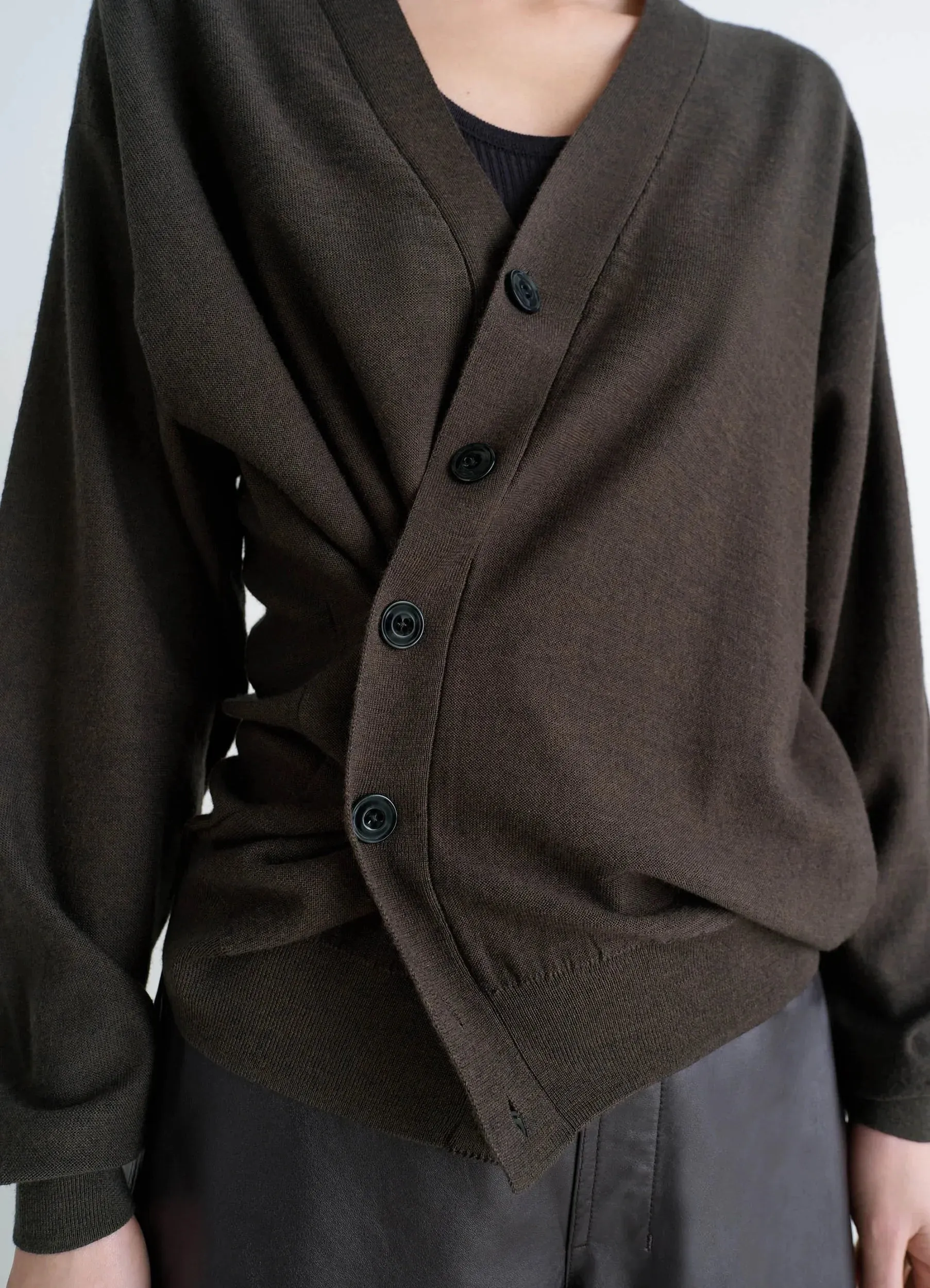 RELAXED TWISTED CARDIGAN sold by Lemaire product image thumbnail 3