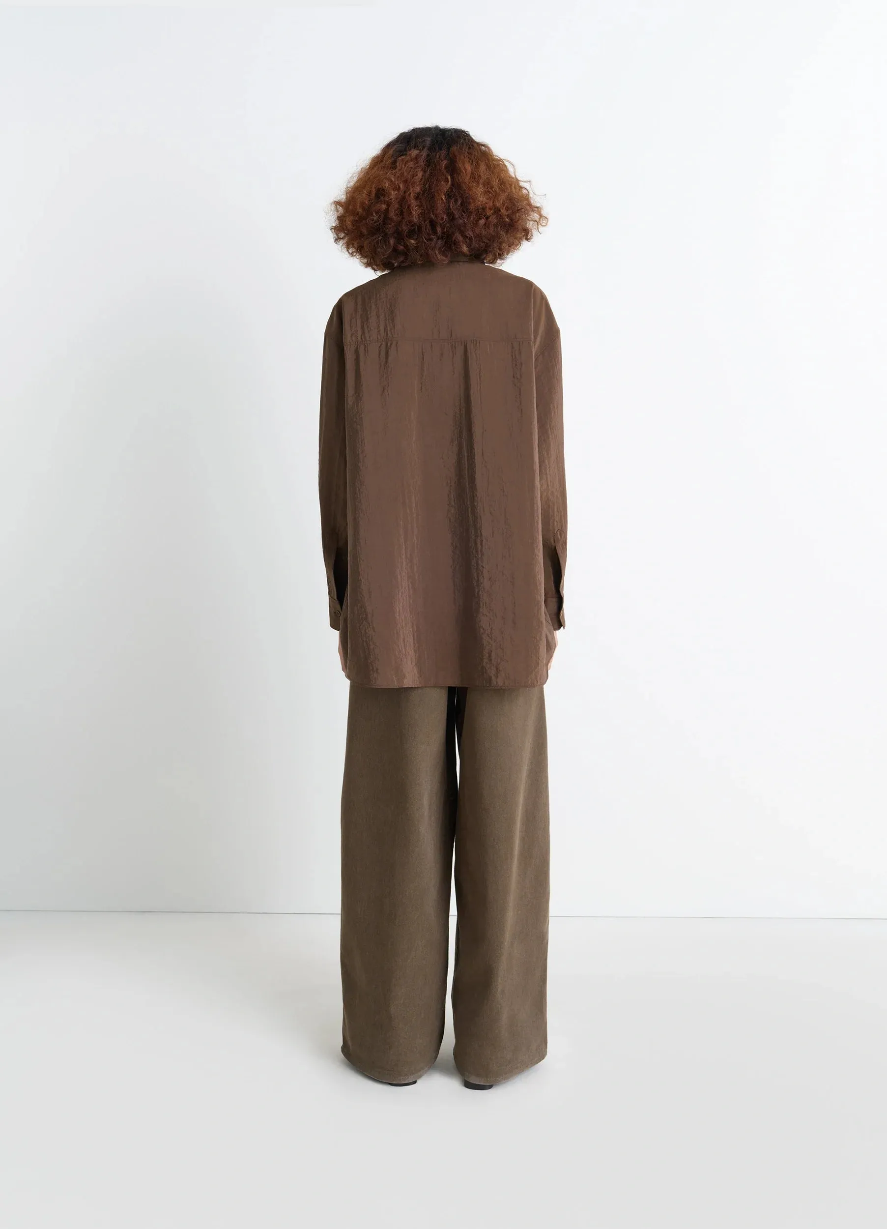 LONG SHIRT WITH TIE IN DRY SILK sold by Lemaire product image thumbnail 3
