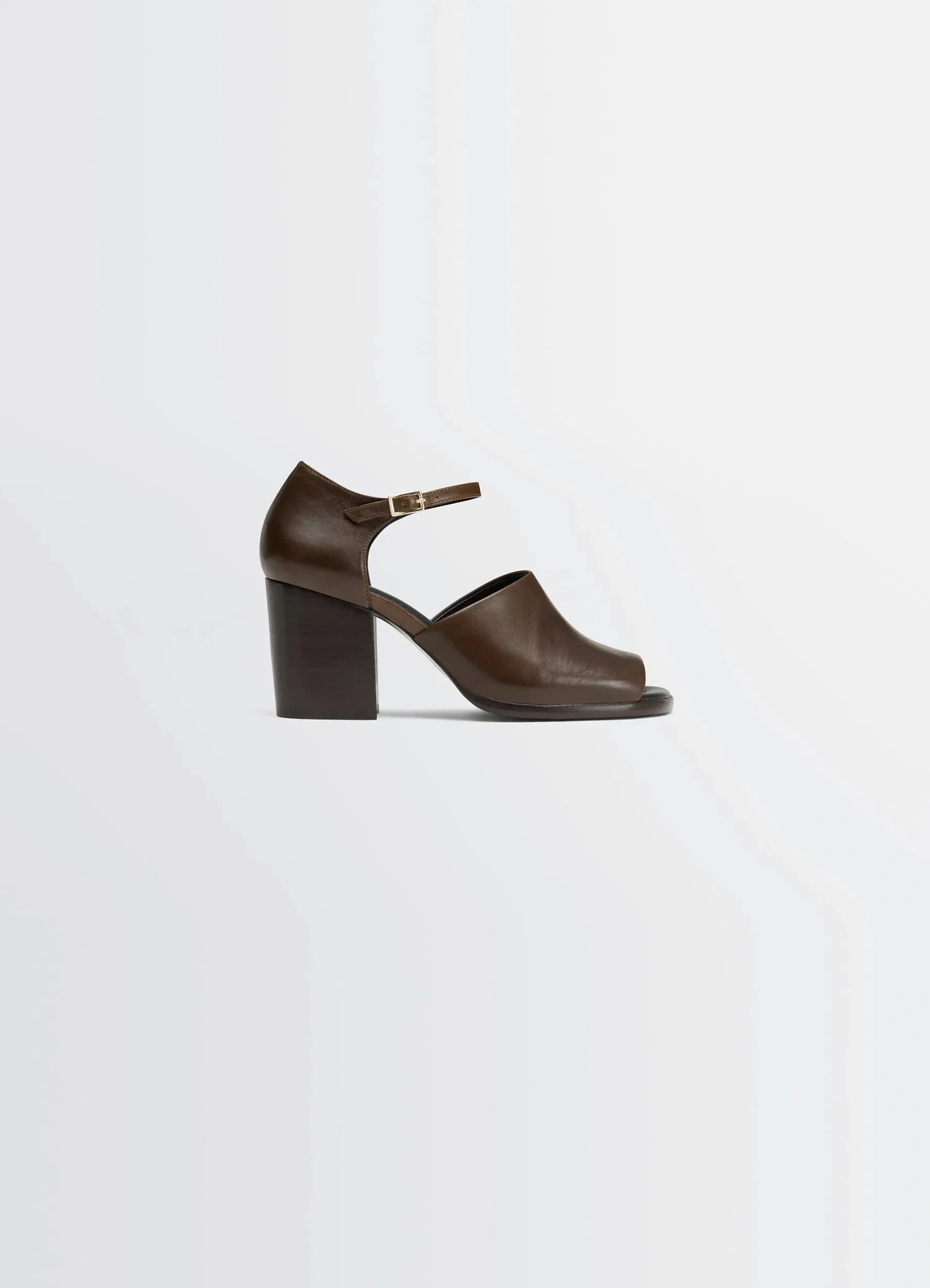 SQUARE HEELED SANDALS WITH 80MM HEEL sold by Lemaire