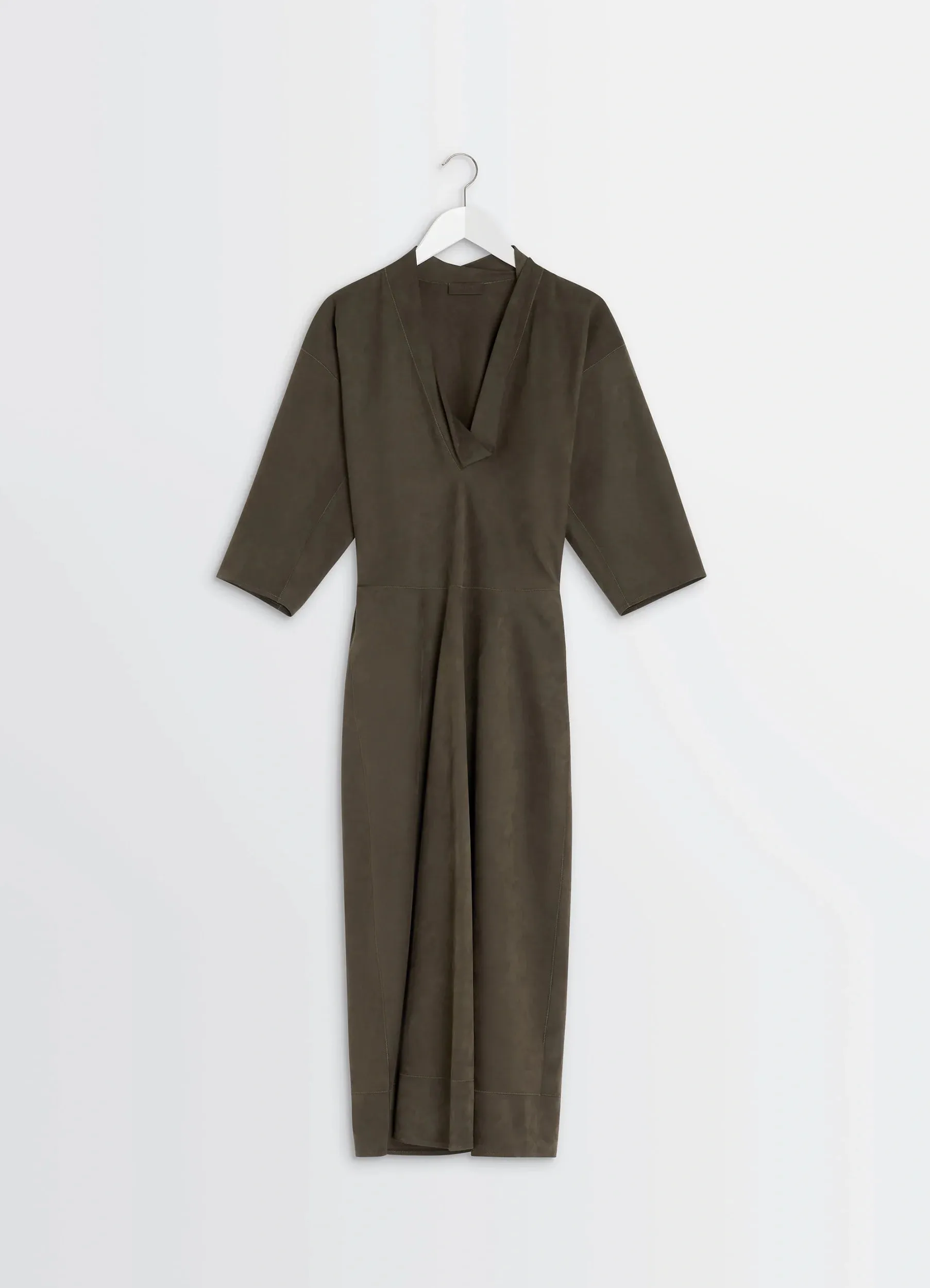 LEATHER V-NECK DRESS sold by Lemaire product image thumbnail 5