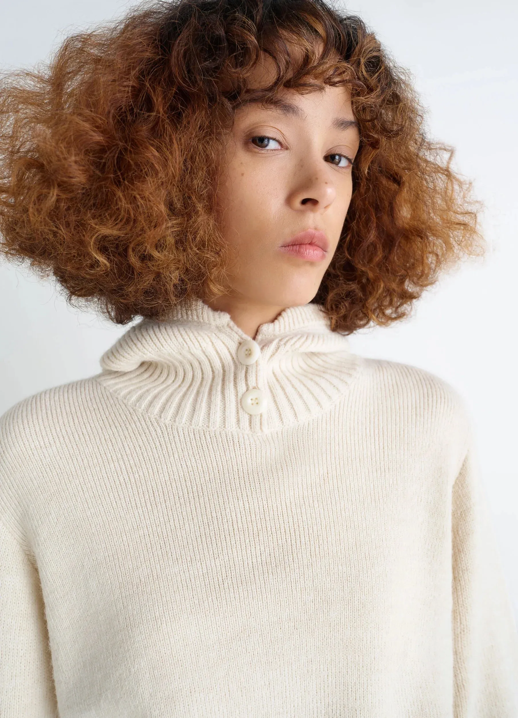 SWEATER WITH HOOD IN WOOL ALPACA sold by Lemaire product image thumbnail 3