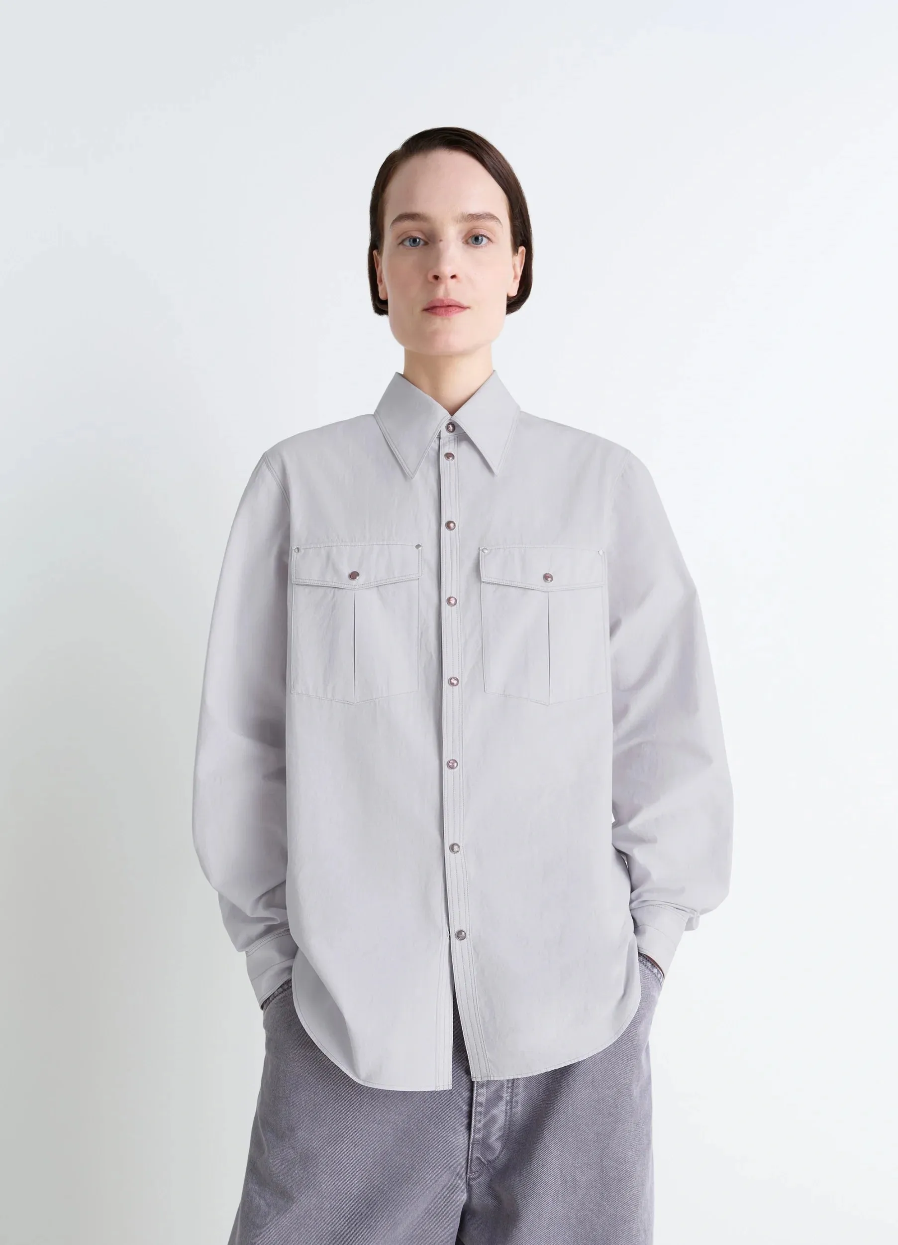 CHEST-POCKET FITTED SHIRT sold by Lemaire