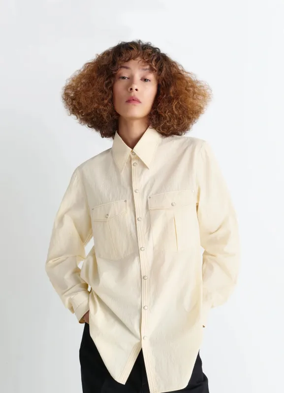 CHEST-POCKET FITTED SHIRT sold by Lemaire