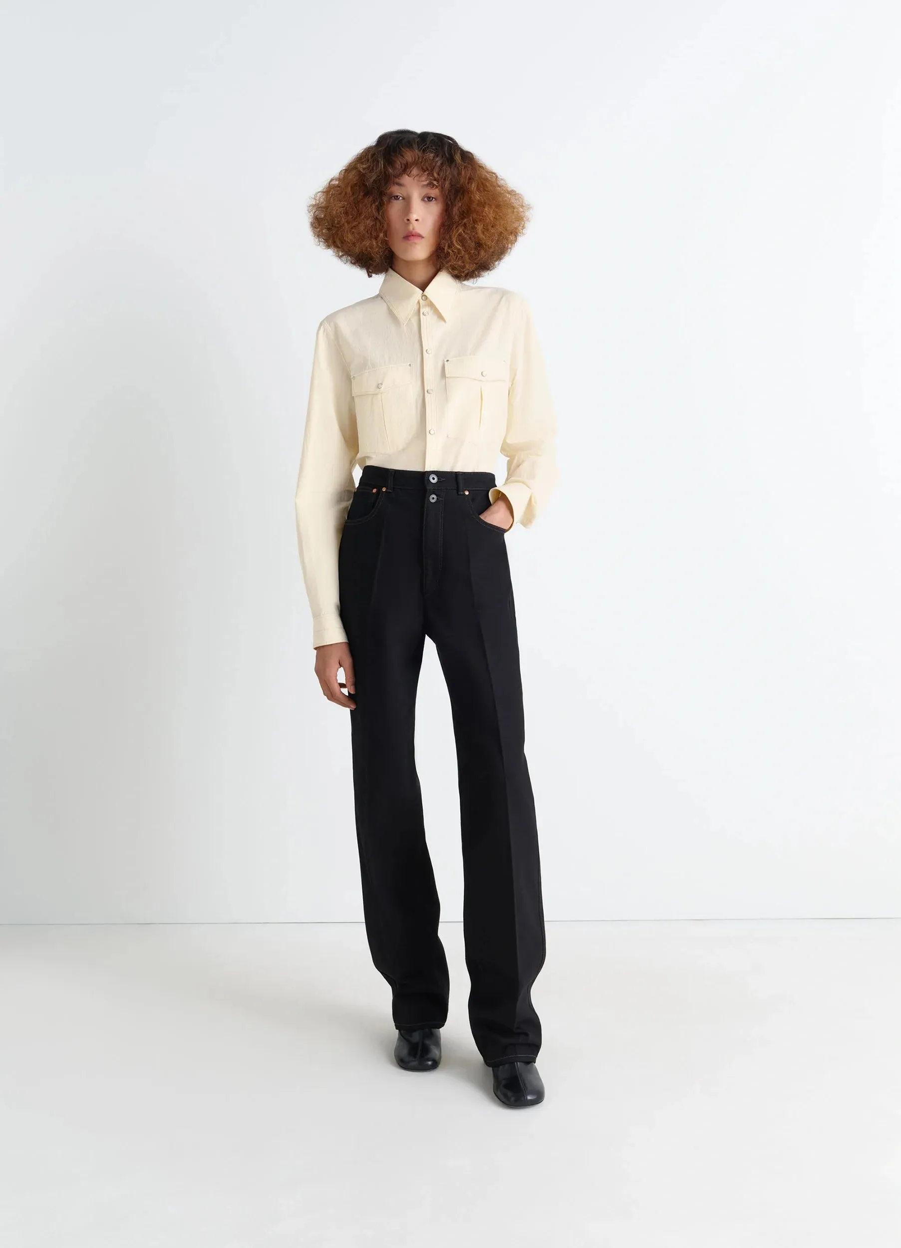 CHEST-POCKET FITTED SHIRT sold by Lemaire product image thumbnail 2