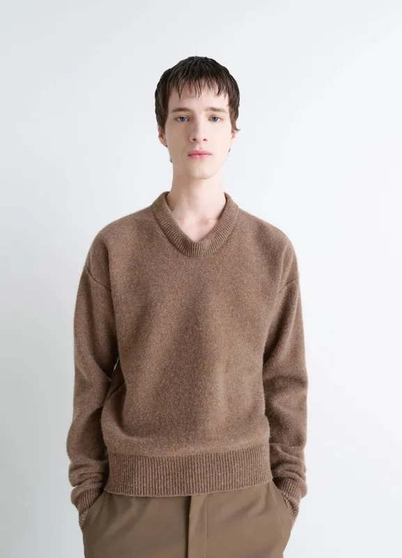 BOXY V NECK SWEATER sold by Lemaire