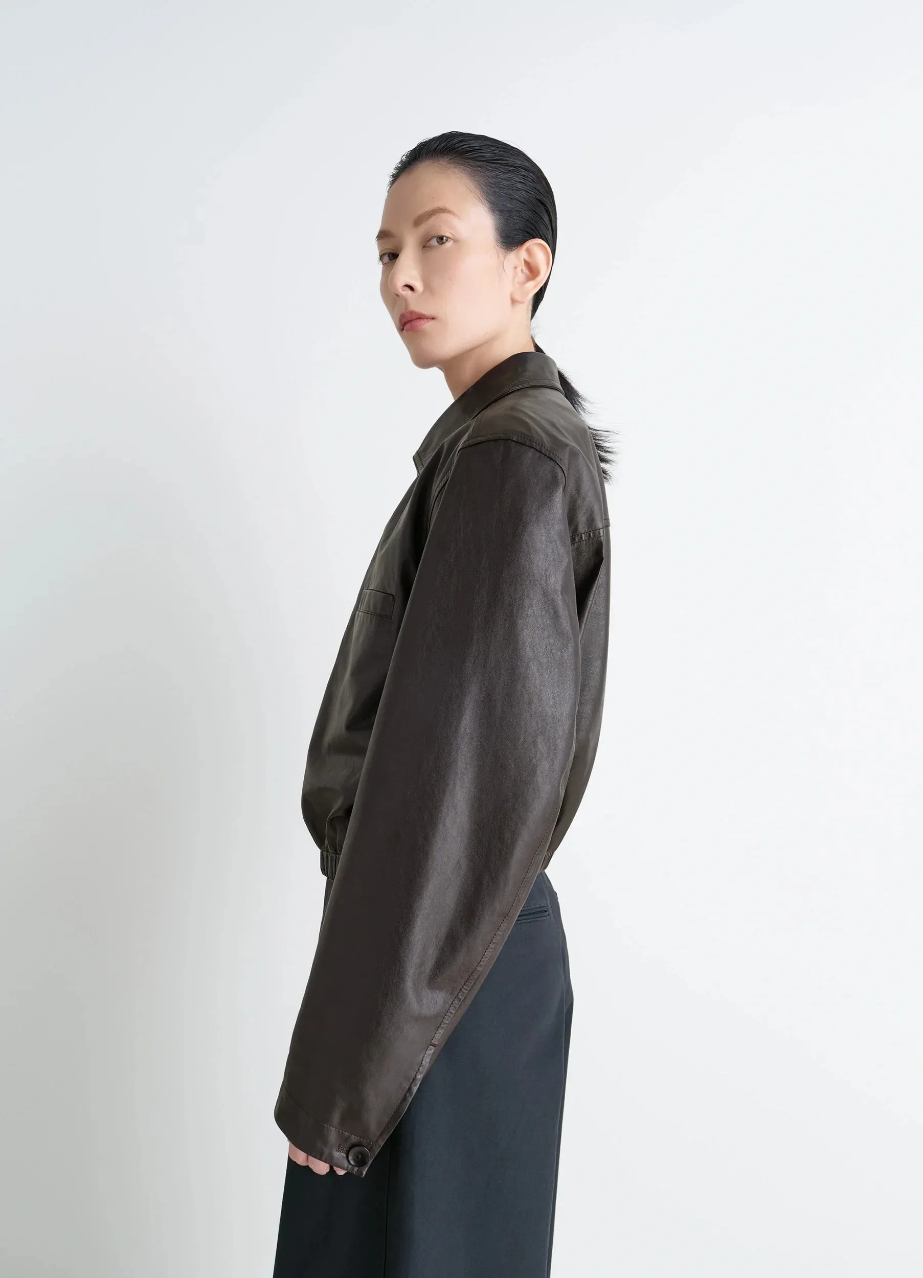 SOFT LEATHER BLOUSON sold by Lemaire product image thumbnail 4