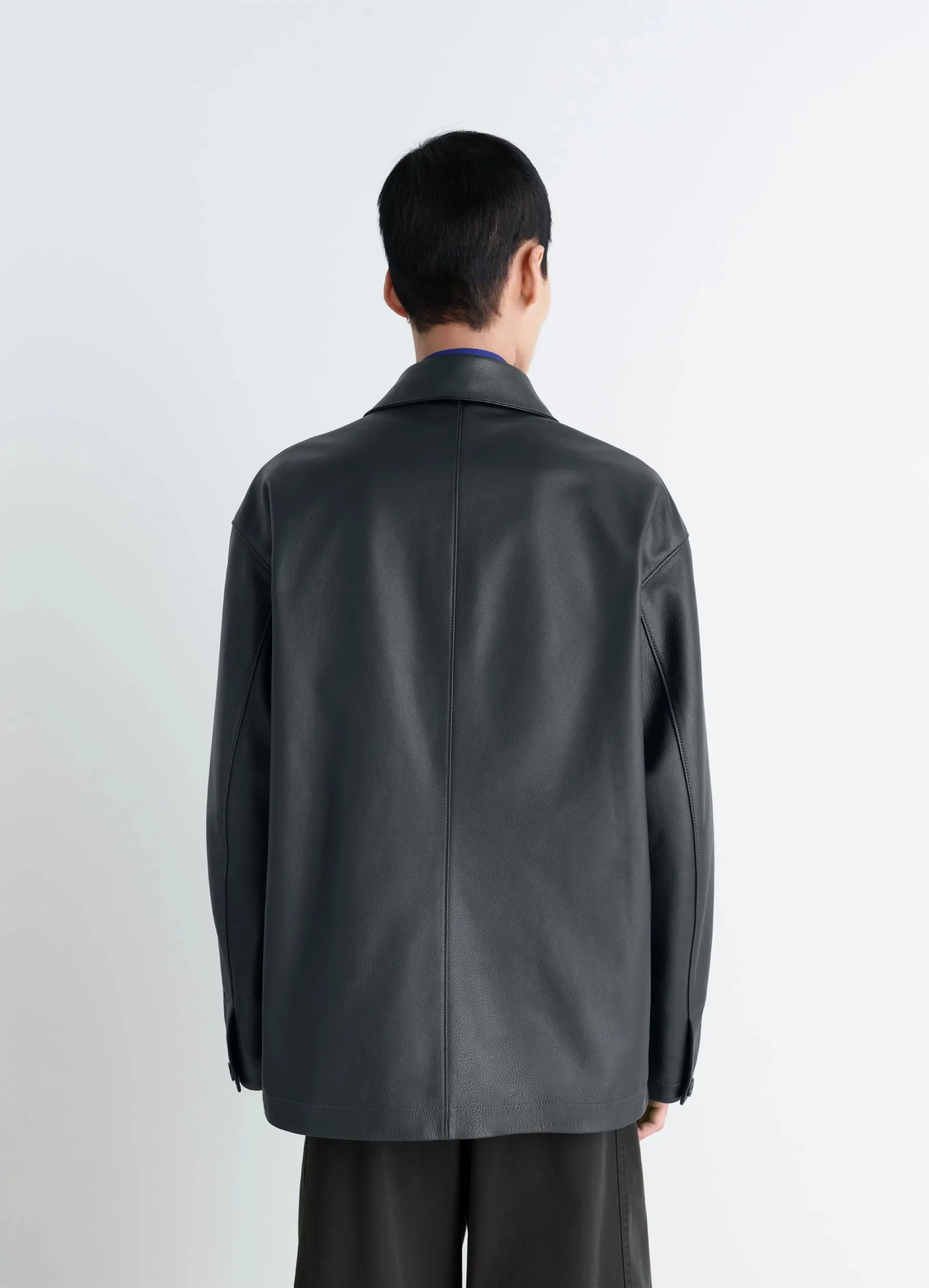 LEATHER WORKWEAR JACKET sold by Lemaire product image thumbnail 5