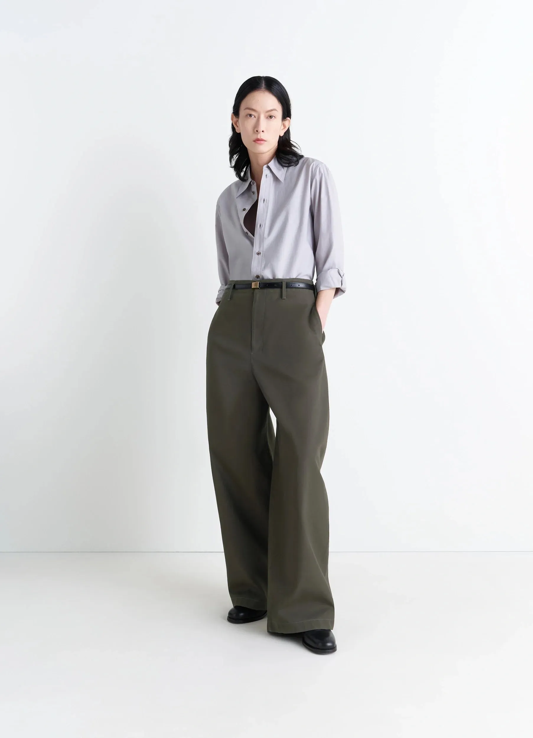 LARGE CHINO IN COTTON TWILL sold by Lemaire