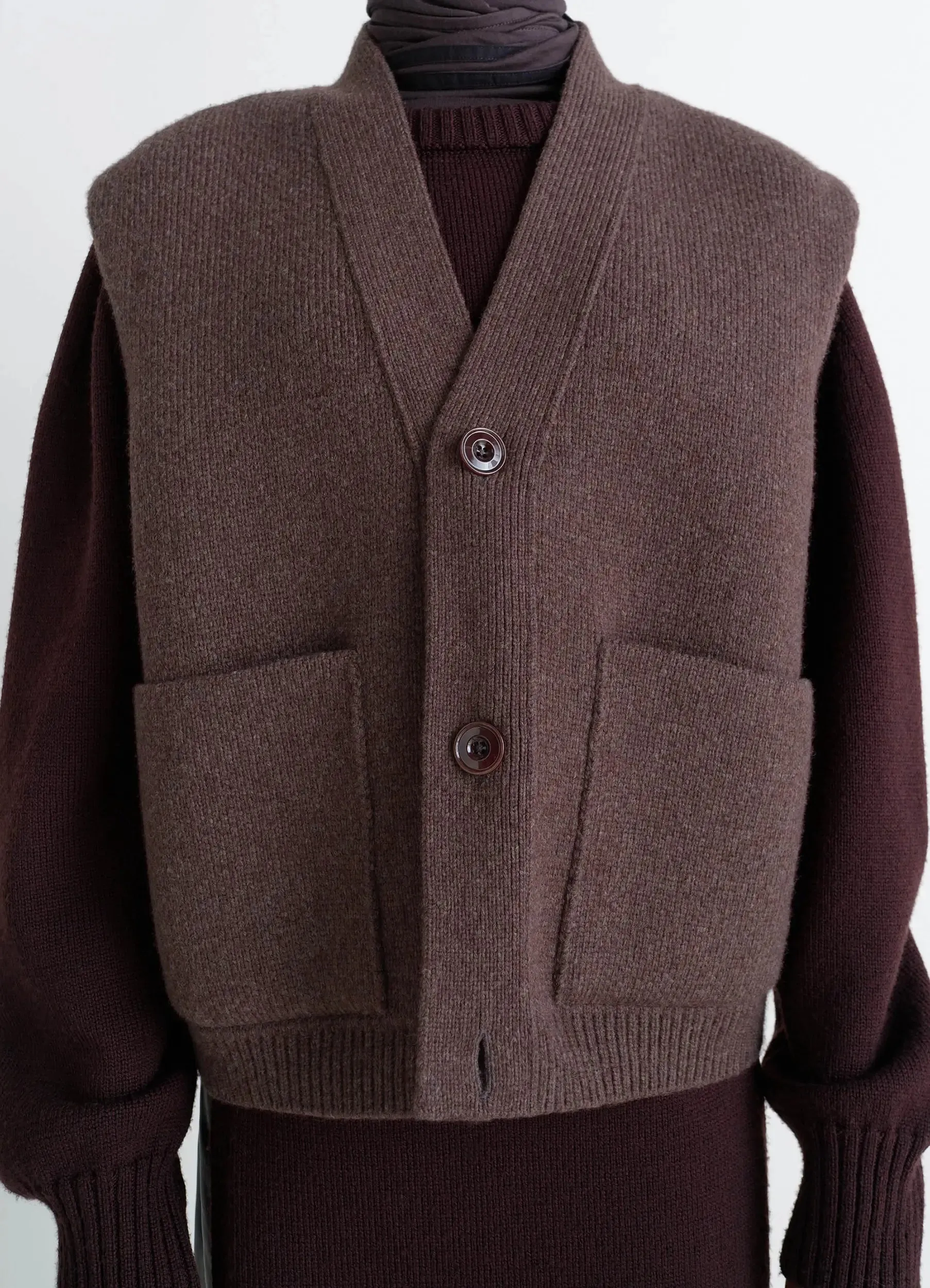 MAXI SLEEVELESS CARDIGAN sold by Lemaire product image thumbnail 3