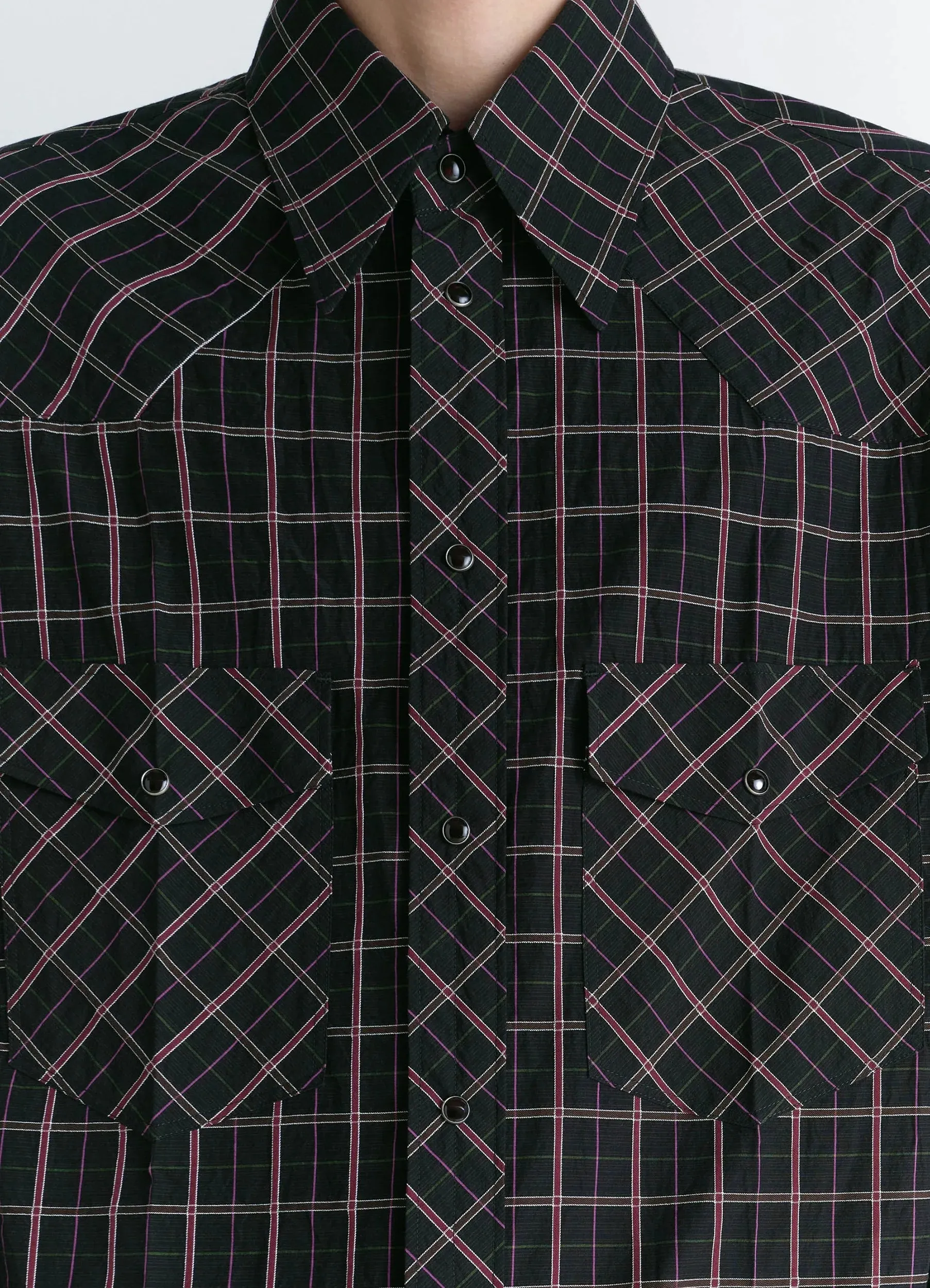WESTERN CHECK SHIRT sold by Lemaire product image thumbnail 4