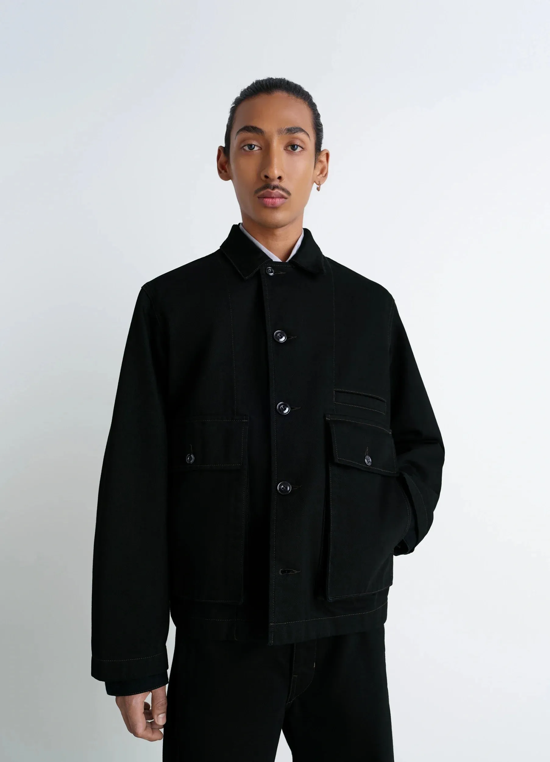 BOXY JACKET IN DENIM sold by Lemaire product image thumbnail 5