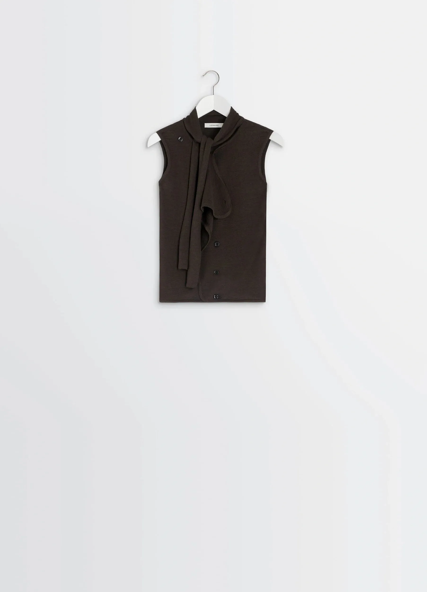 ASYMMETRICAL SLEEVELESS CARDIGAN sold by Lemaire product image thumbnail 5