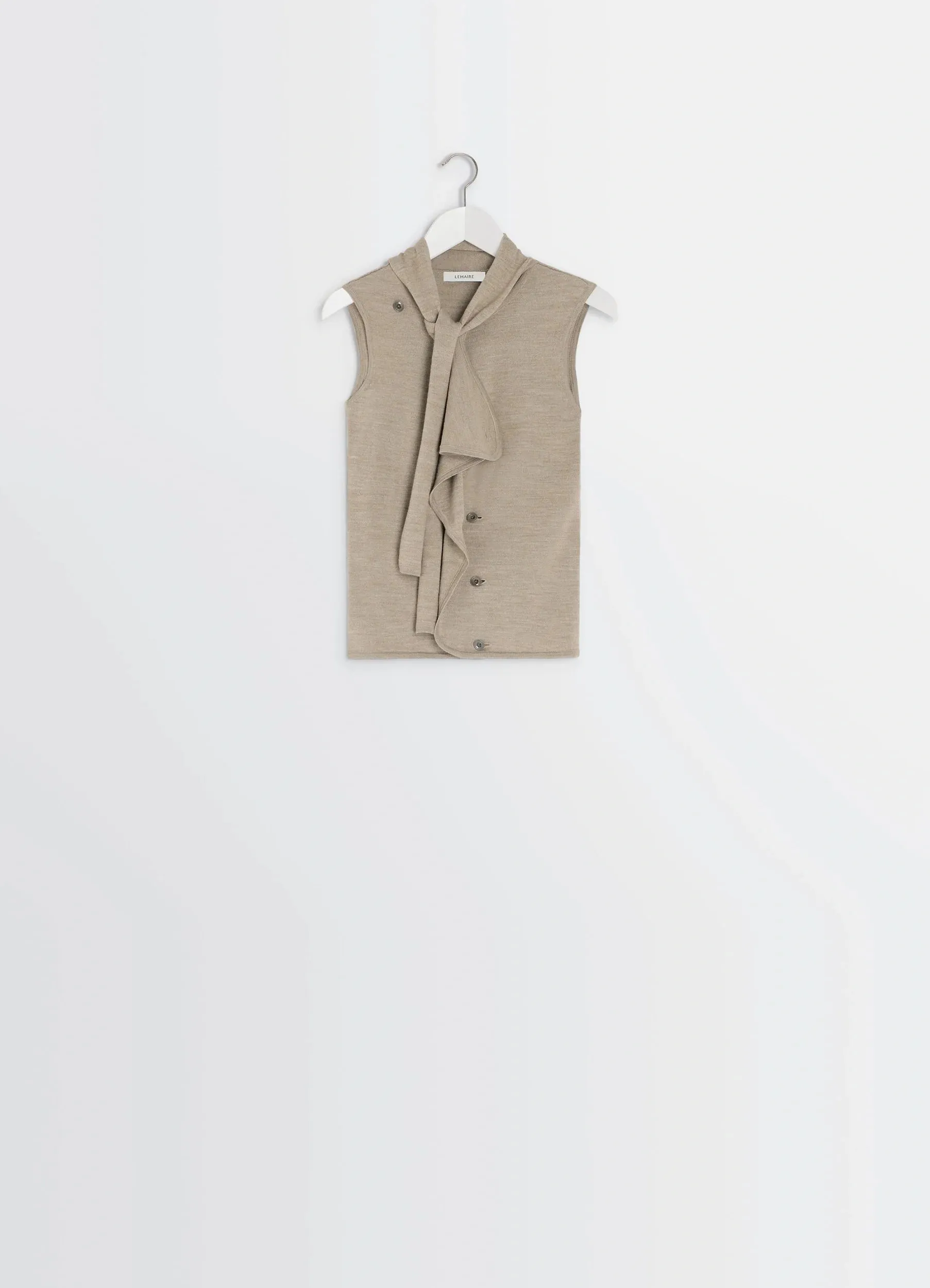 ASYMMETRICAL SLEEVELESS CARDIGAN sold by Lemaire product image thumbnail 5