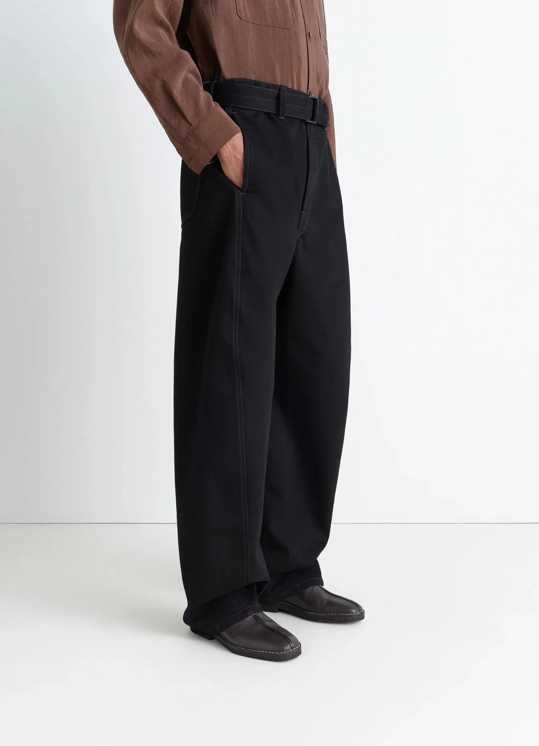 PIPED CREPE SLIPPERS IN LEATHER sold by Lemaire product image thumbnail 2