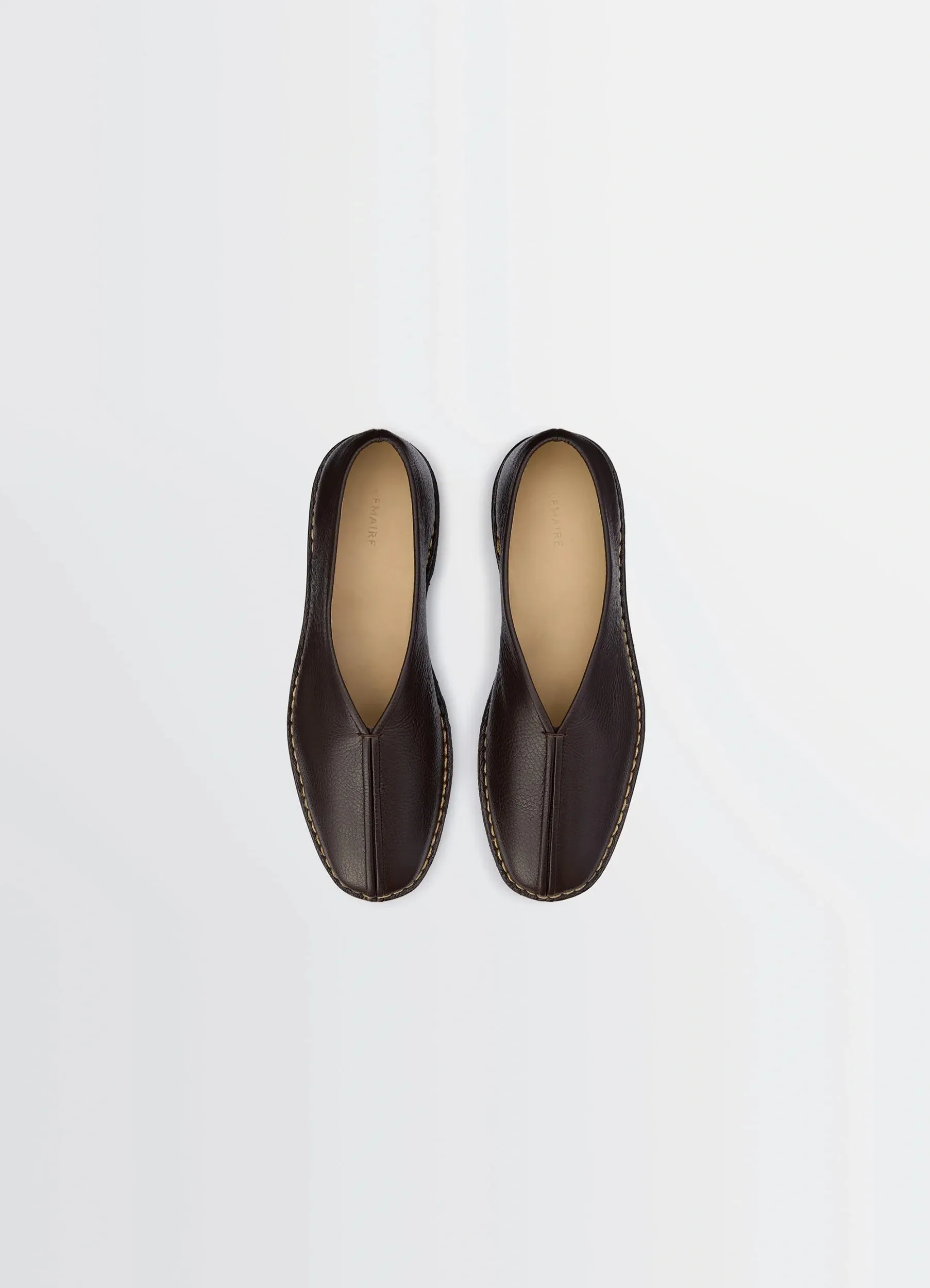 PIPED CREPE SLIPPERS IN LEATHER sold by Lemaire product image thumbnail 5