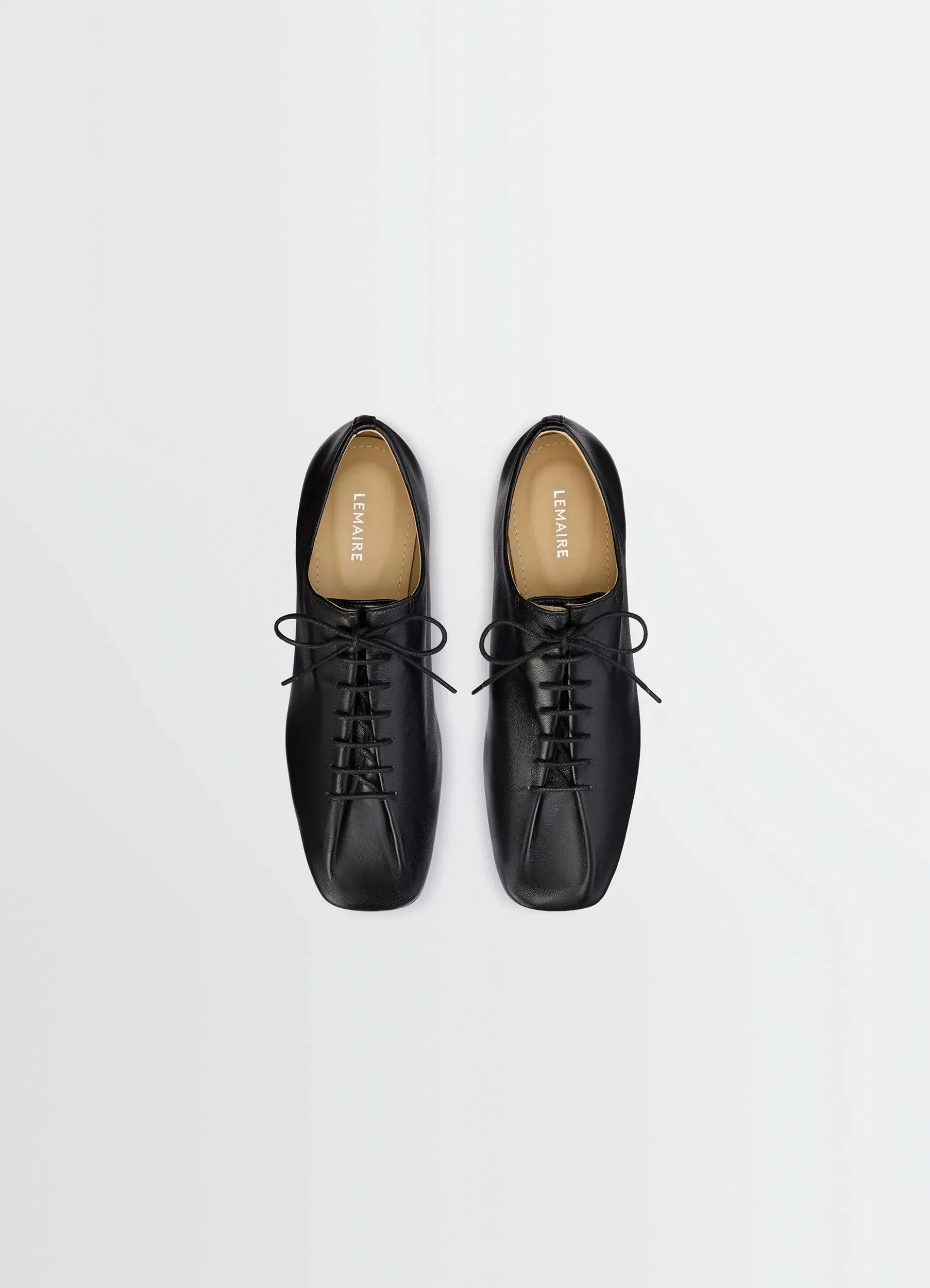 SOURIS FLAT CLASSIC DERBIES IN SHINY NAPPA LAMB LEATHER sold by Lemaire product image thumbnail 5