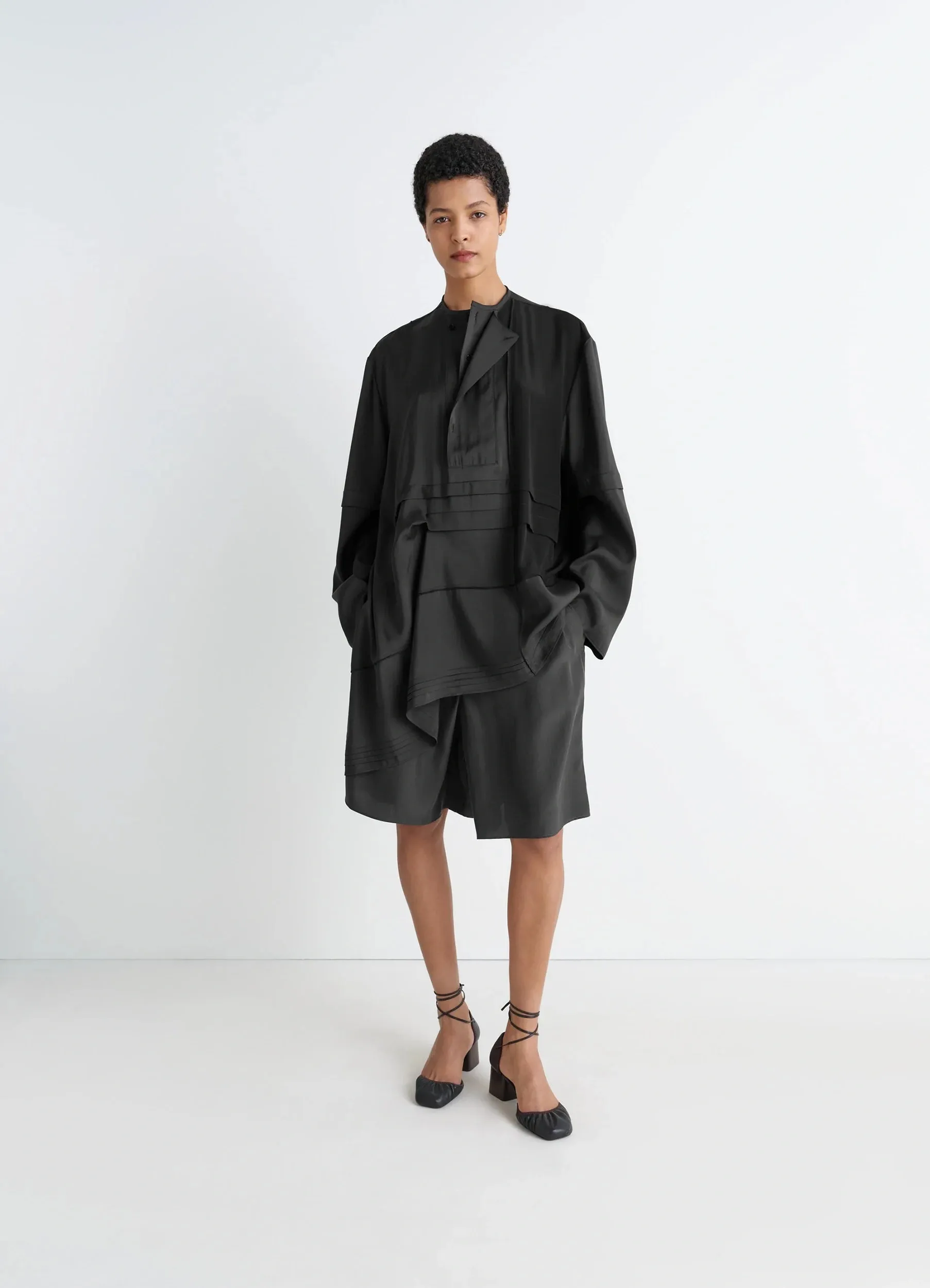 BLOUSE WITH PLEATS IN SILK sold by Lemaire product image thumbnail 2