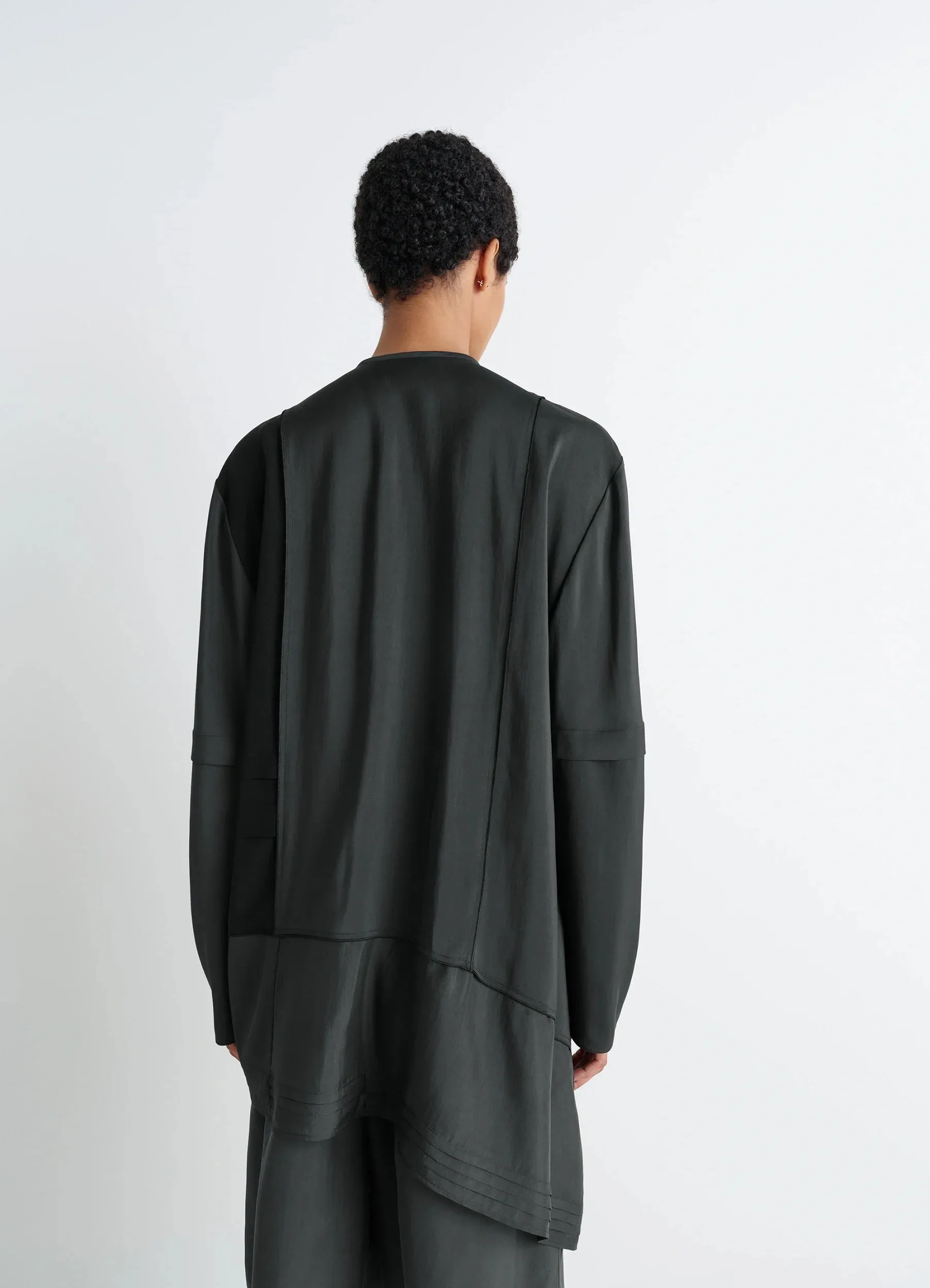 BLOUSE WITH PLEATS IN SILK sold by Lemaire product image thumbnail 4