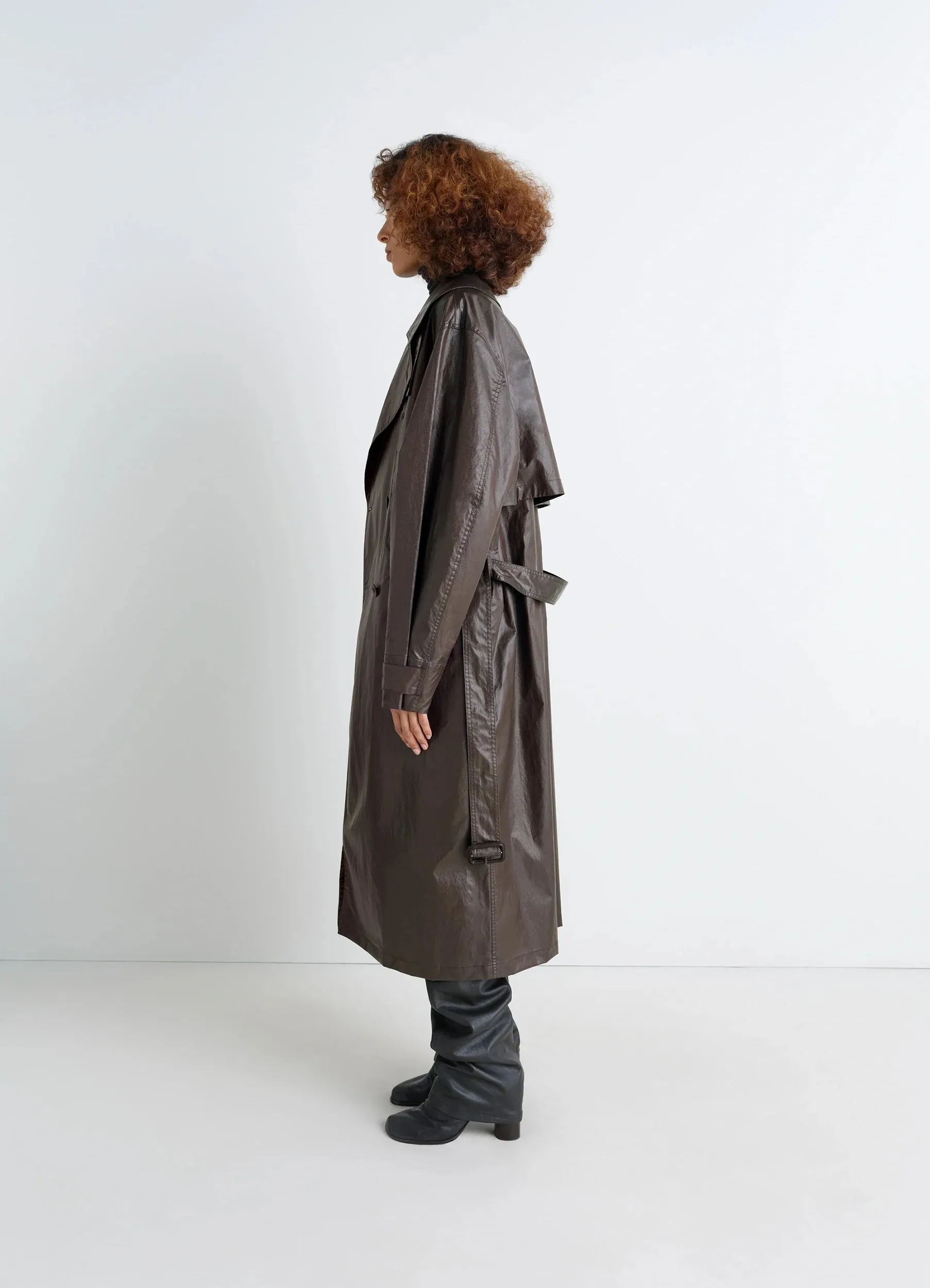 TRENCH COAT IN COATED COTTON sold by Lemaire product image thumbnail 3