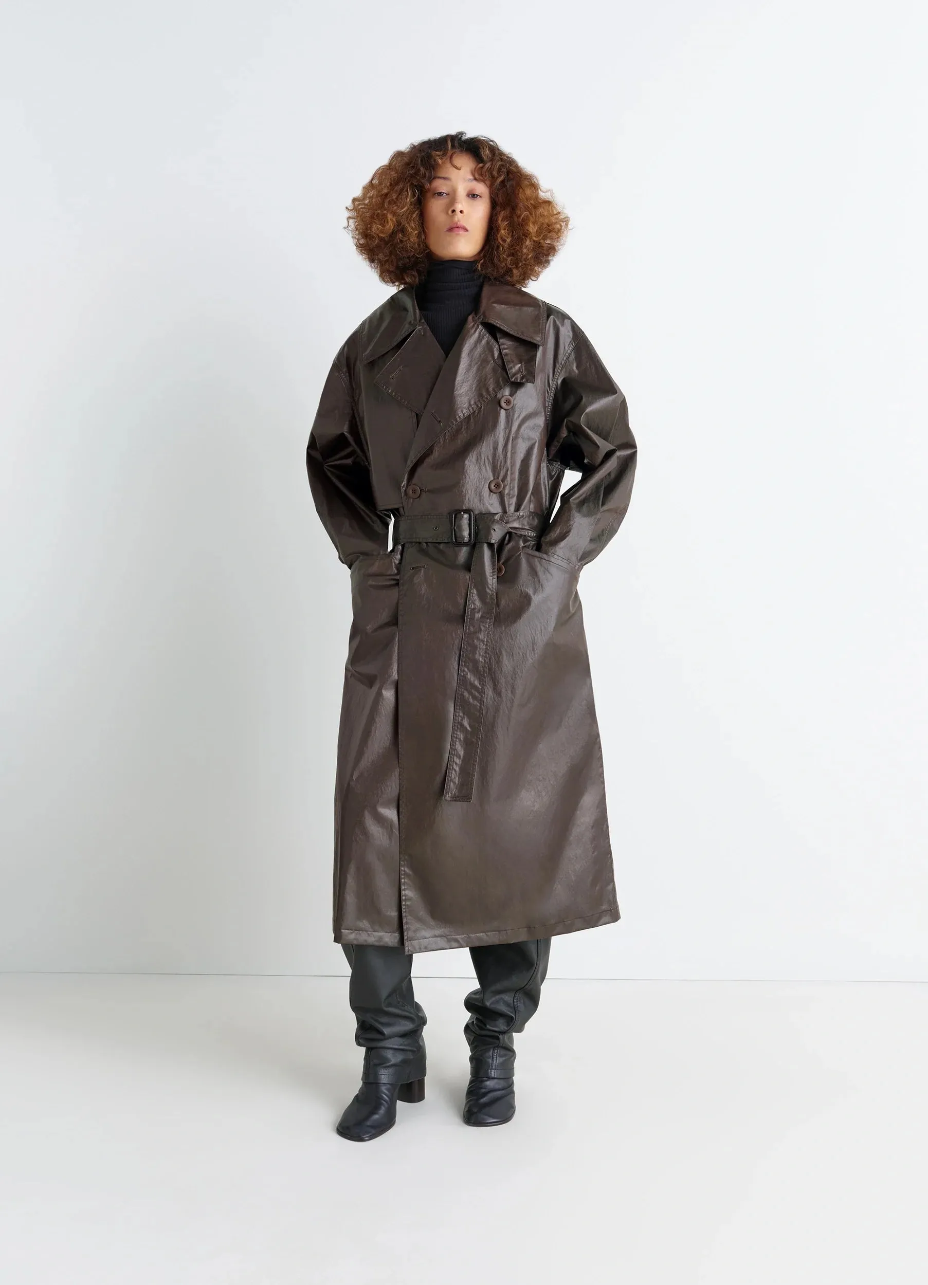 TRENCH COAT IN COATED COTTON sold by Lemaire product image thumbnail 2